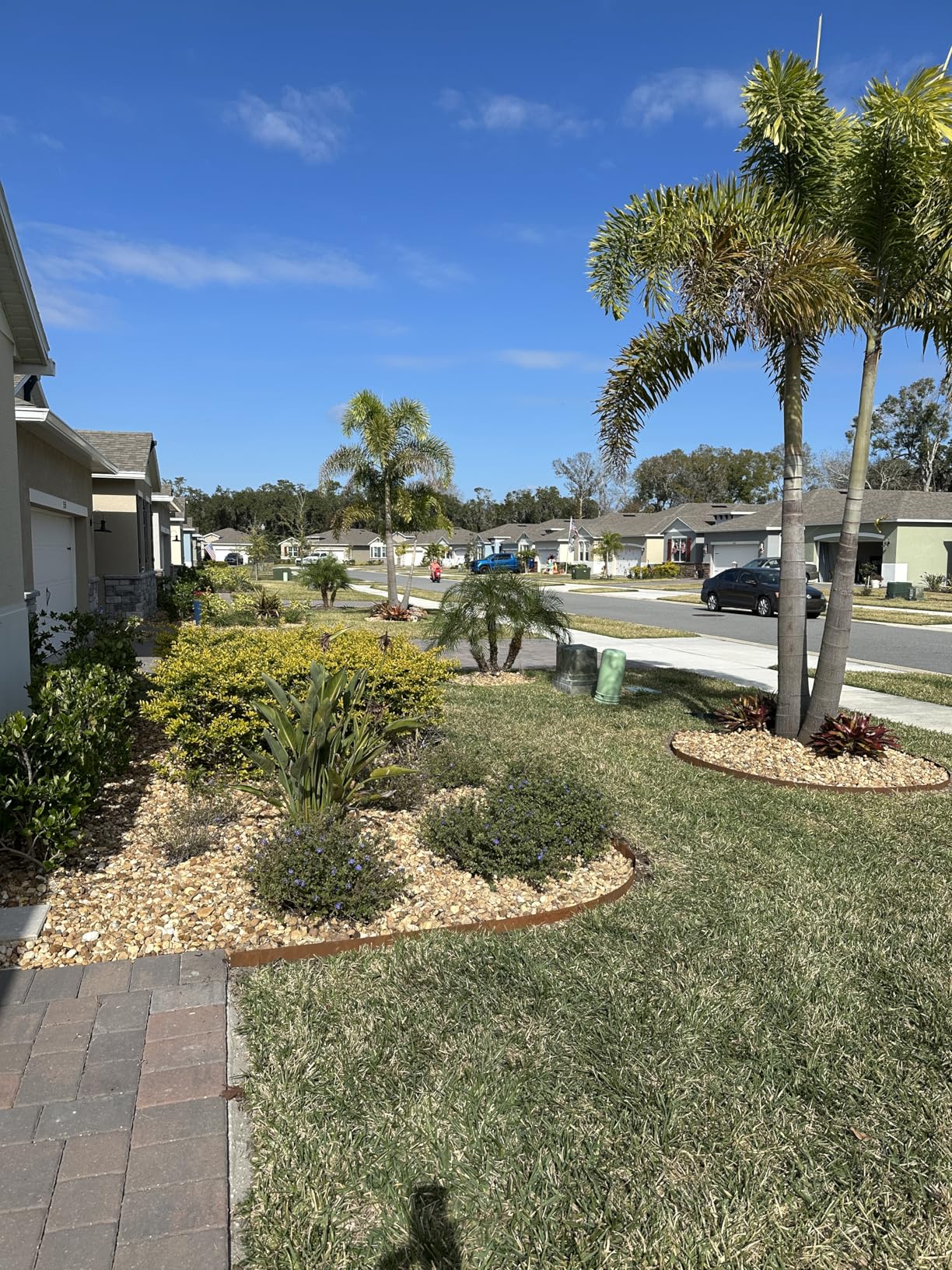 Worth Garden 10-Pack Galvanized Steel Landscape Lawn Edging - 4.5in H Black Powder Coated Bendable Metal Strips - Hammer-in Edging Border w/ 11 Clips - Yard Pathway Divider (33Ft Total) customer photo 1