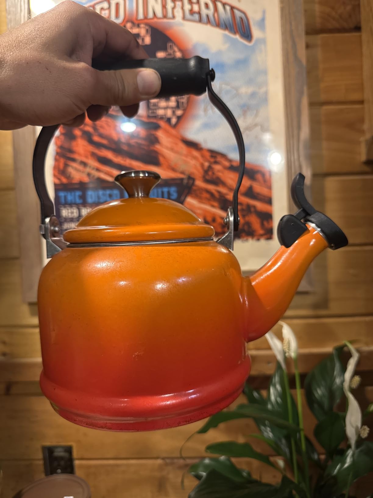 Le Creuset Enamel On Steel Demi Tea Kettle with Metal Finishes, 1.25 qt., Sea Salt customer photo 1