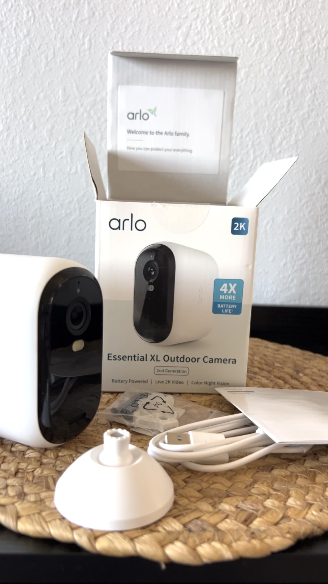 Essential XL Security Camera 2K (2nd Gen, 2023 Release) - Wireless Outdoor Camera, 4X Longer Battery, Person Recognition, Package Detection, Animated Preview, 1-Mo. Trial of Secure Plan, 1 Cam customer photo 1