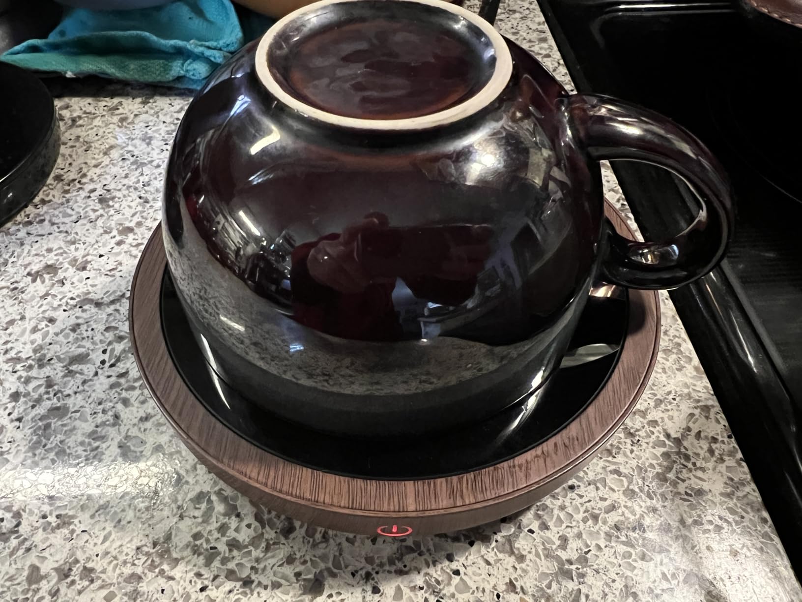 SWEETFULL Coffee Mug Warmer, 36W Electric Cup Warmer for Desk with 3-Temp Settings Advanced Temperature-Controlled Heating Coffee Gifts Accessories for Women Men Milk, Tea, Candle customer photo 2