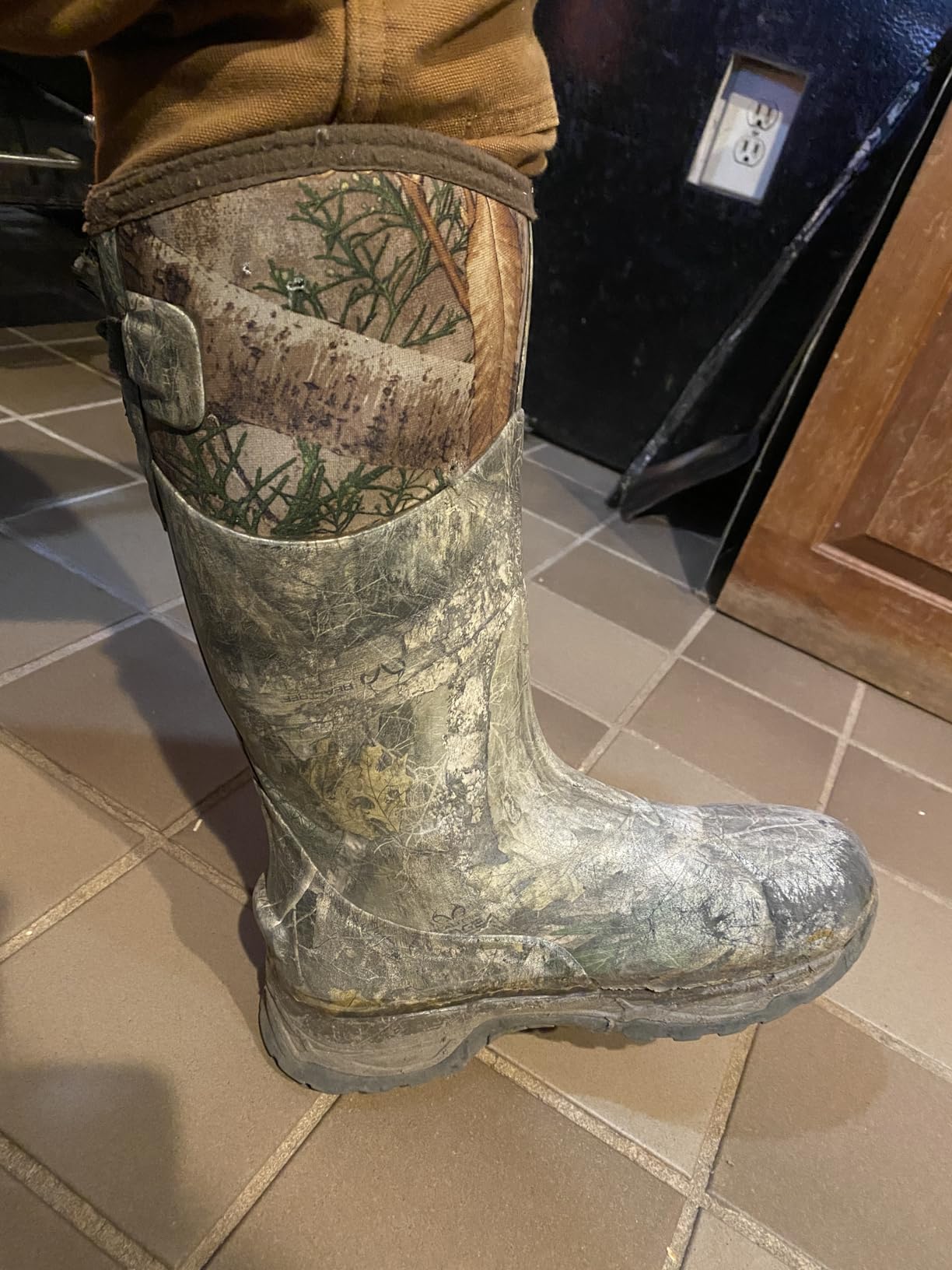 TIDEWE Rubber Hunting Boots - Waterproof Insulated with 7mm Neoprene 800g customer photo 2