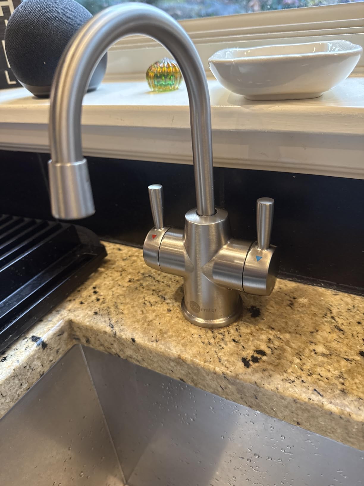 InSinkErator HOT250 Instant Hot and Cold Water Dispenser System, 2-Handle Drinking Water Faucet in Satin Nickel with 2/3-Gallon, Filter-Compatible, Stainless Steel Tank, HC250SN-SS customer photo 1