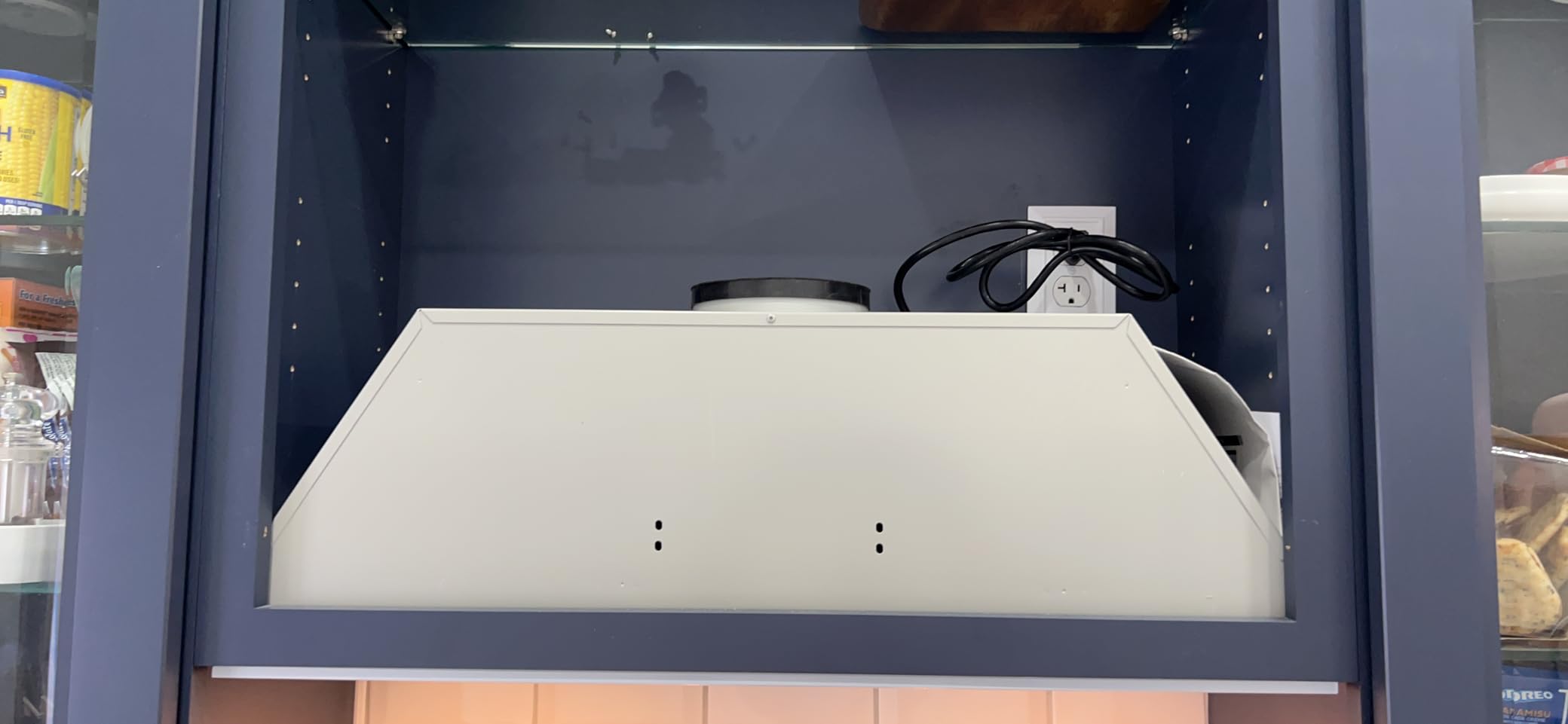 Hauslane Range Hood Insert 46 Inch Pro-Style - Stainless Steel Built-In Vent with 800 CFM Suction, Quiet Operation, LED Lights, 3-Speed Fan, 21