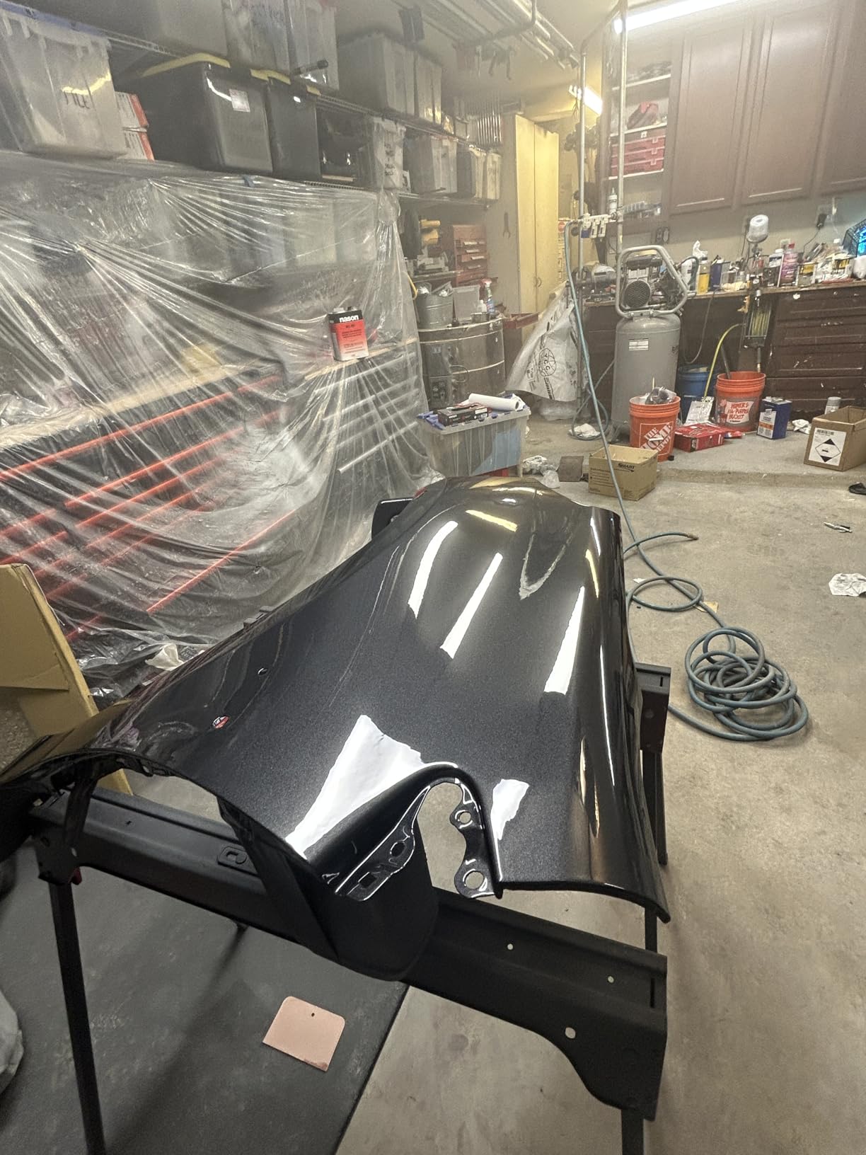 ENDOZER Professional HVLP Spray Gun Set Gravity Feed Air Spray Gun with 1.4, 1.7, 2.0mm Nozzles 20oz 600cc with Gauge for Auto Paint, Primer, Clear/Top Coat & Touch-Up customer photo 2