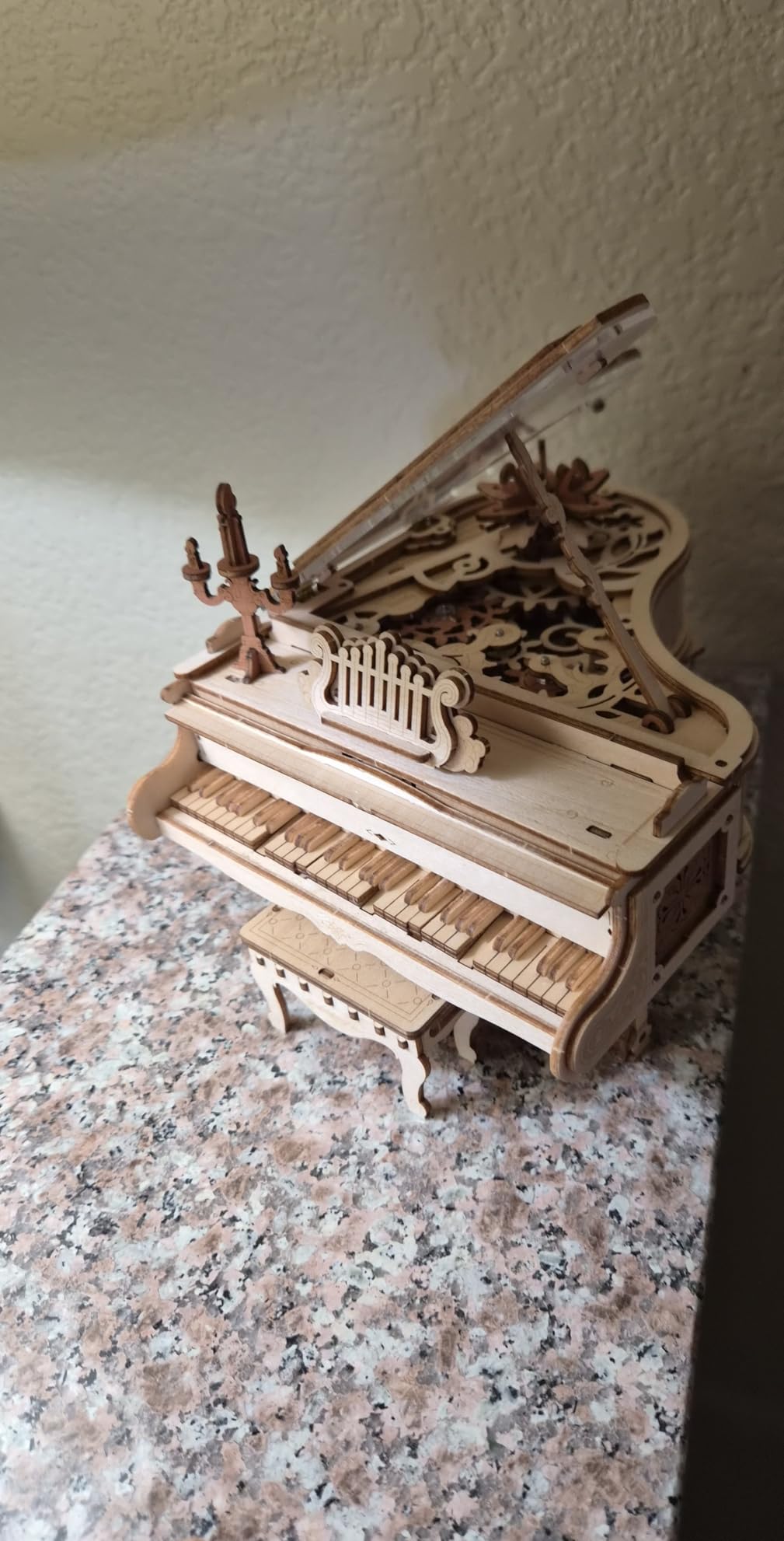 ROKR 3D Wooden Puzzles for Adults 223pcs Piano Model Kit 1:20 Scale Building Puzzles Wooden Music Box Unique Gift for Men Women Hobbies for Birthday Christmas customer photo 2