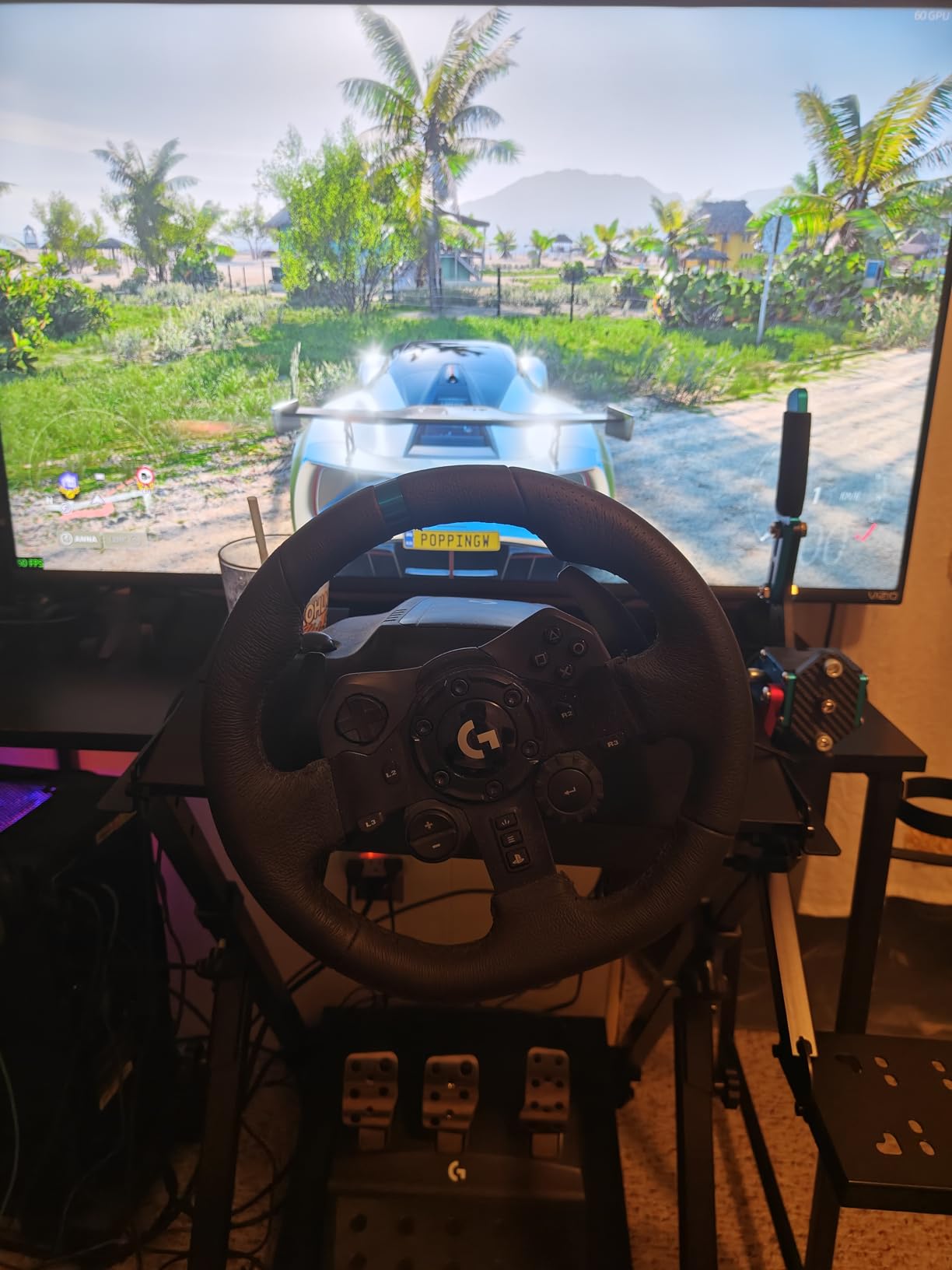 GTPLAYER Sim Racing Wheel Stand Simulator Cockpit customer photo 2