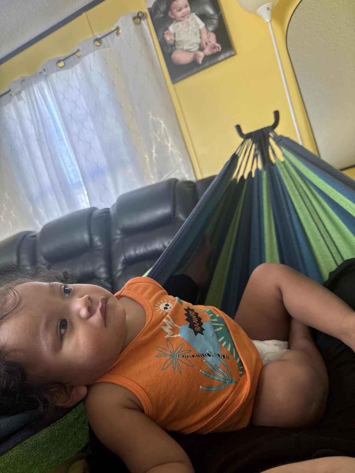 SZHLUX Double Hammock with Stand for Outside 450lb Capacity Steel Stand, Premium Carry Bag Included and Two Anti Roll Balance Beam customer photo 2