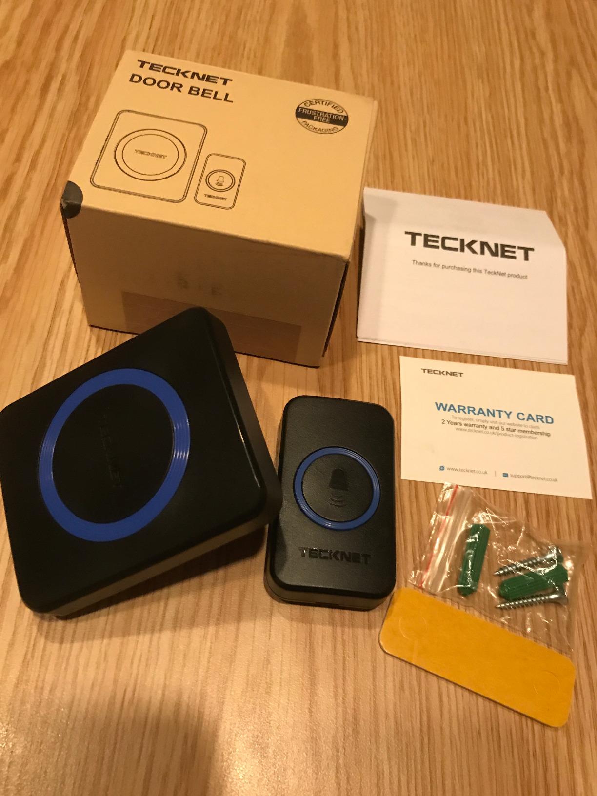 TECKNET Wireless Doorbell, Door Bell 0-120dB, 1300 ft Wireless Range, IP65 Waterproof Classroom Doorbells, 60 Chimes & 5 Volume Levels, RGB Light for Home Kid Room Office Hearing Impaired customer photo 2