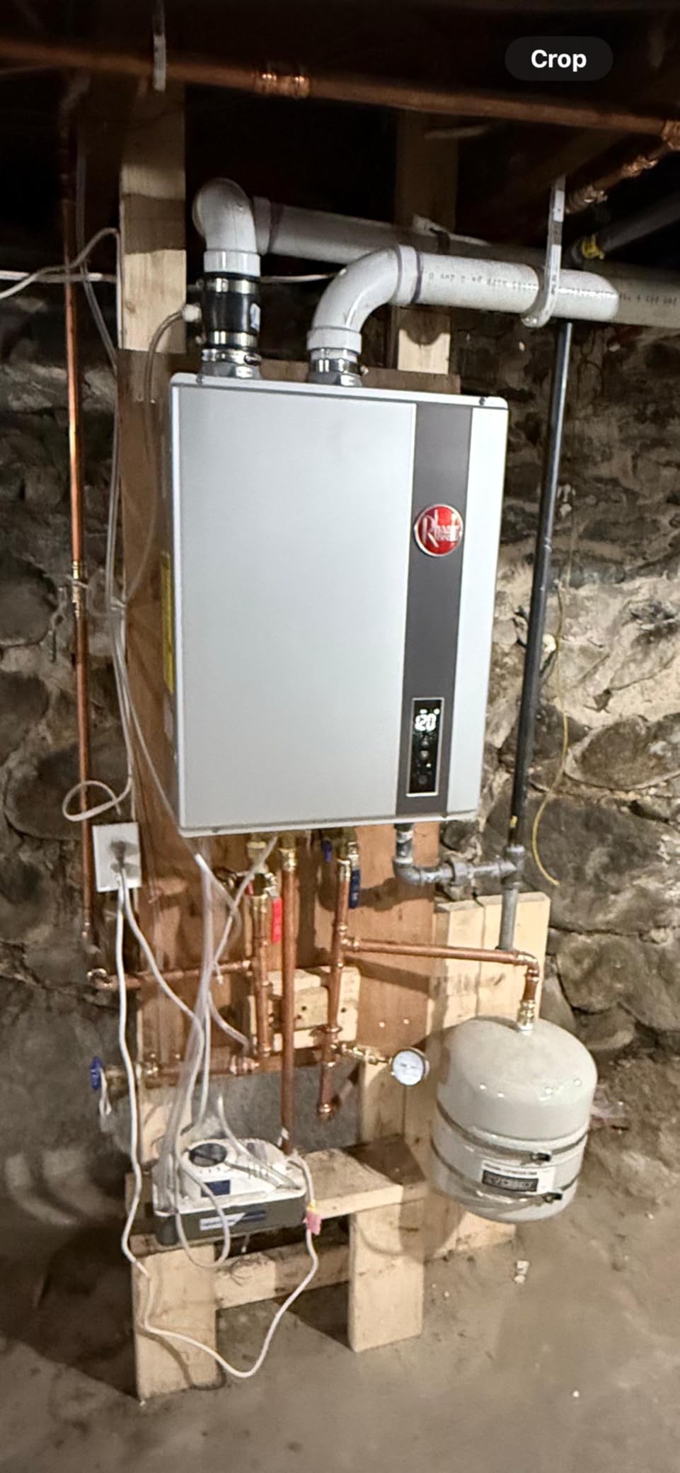 Rheem Natural Gas Condensing Tankless Water Heater Indoor Up To 9 GPM, 180,000 BTUs Continuous Super High Efficient Hot Water customer photo 2