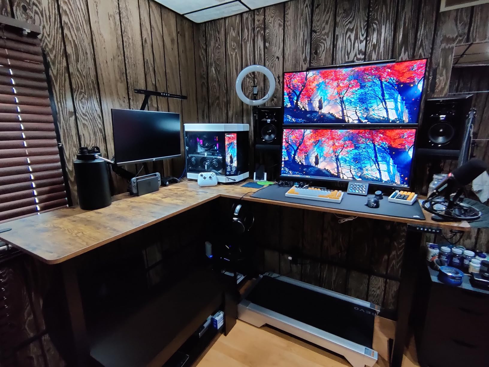 VIVO Corner Standing Desk, 75 x 63 inch Reversible L-Shaped Workstation, Electric Height Adjustment, Home, Office, and Reception Rooms, Black Table Top Black Frame, DESK-E3CTB-75 customer photo 2