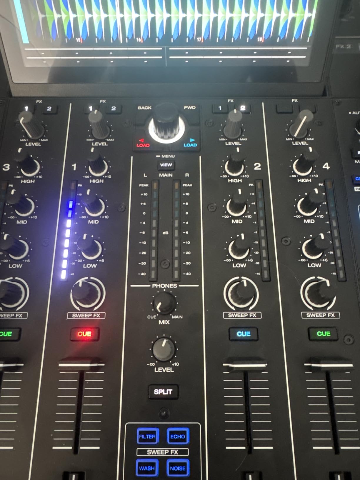 Denon DJ PRIME 4+ Standalone DJ Controller with Stem Separation on 4 Decks, Wi-Fi Streaming, Drop Sampler Mixer, 10.1