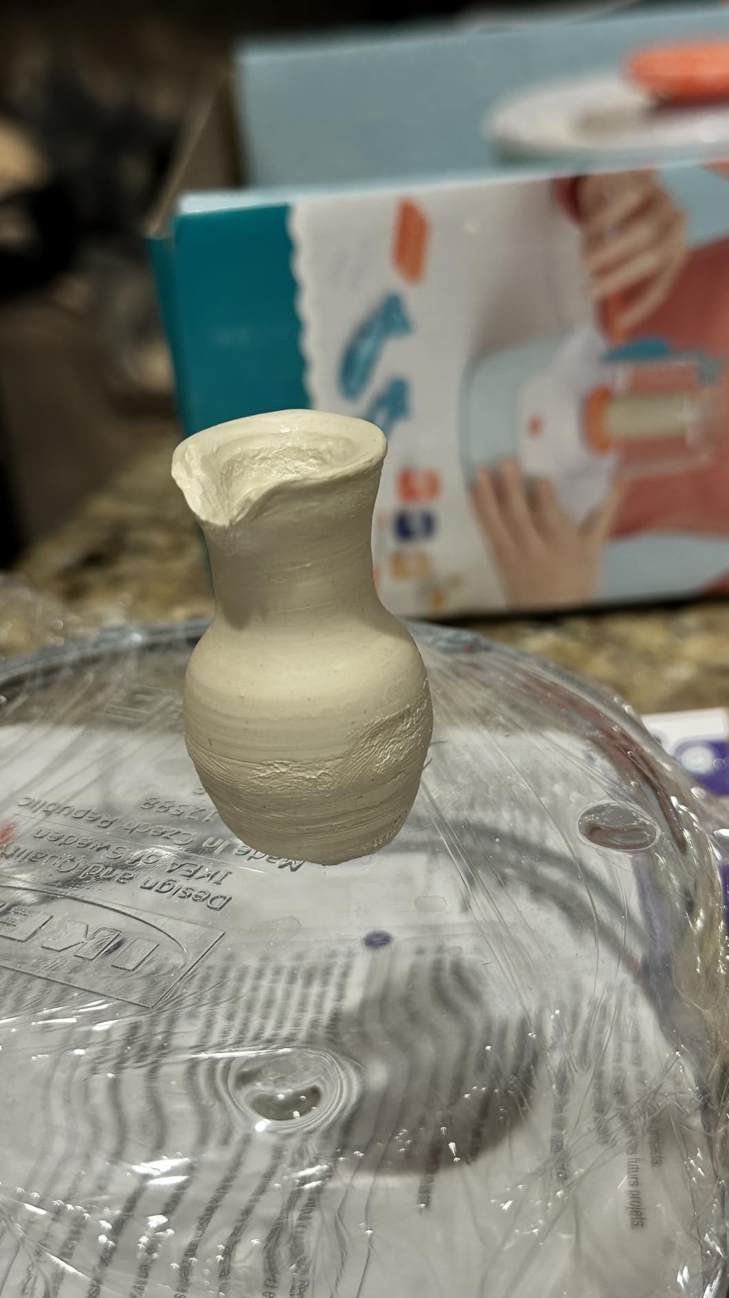 Make It Real Mini Pottery Studio - 26-Piece DIY Pottery Kit with Mess-Free Air Dry Clay - Create 10 Miniature Projects, Beginner to Master Levels - Innovative Centering Tool - Great for Kids Ages 8 customer photo 1