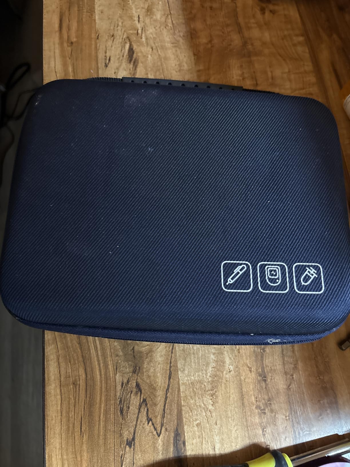 ProCase Diabetic Supplies Hard Travel Case, Diabetes Storage Bag for Glucose Meter, Insulin Pen, Blood Sugar Test Strips, Syringe, Needles and More Kits, Diabetic Care Kits Organizer Holder -Black customer photo 1