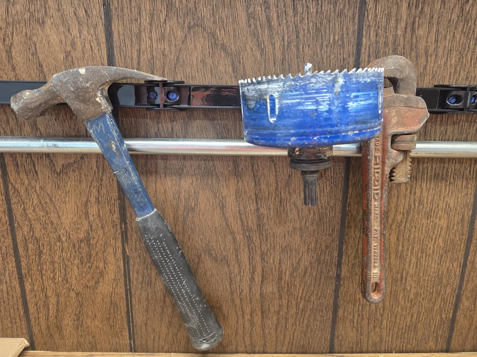 DGSL Magnetic Tool Holder Strip 4 Pack, 12 In Heavy Duty Tool Organizer Magnetic Strip, Tool Magnet Bar For Garage Tool Organization customer photo 1