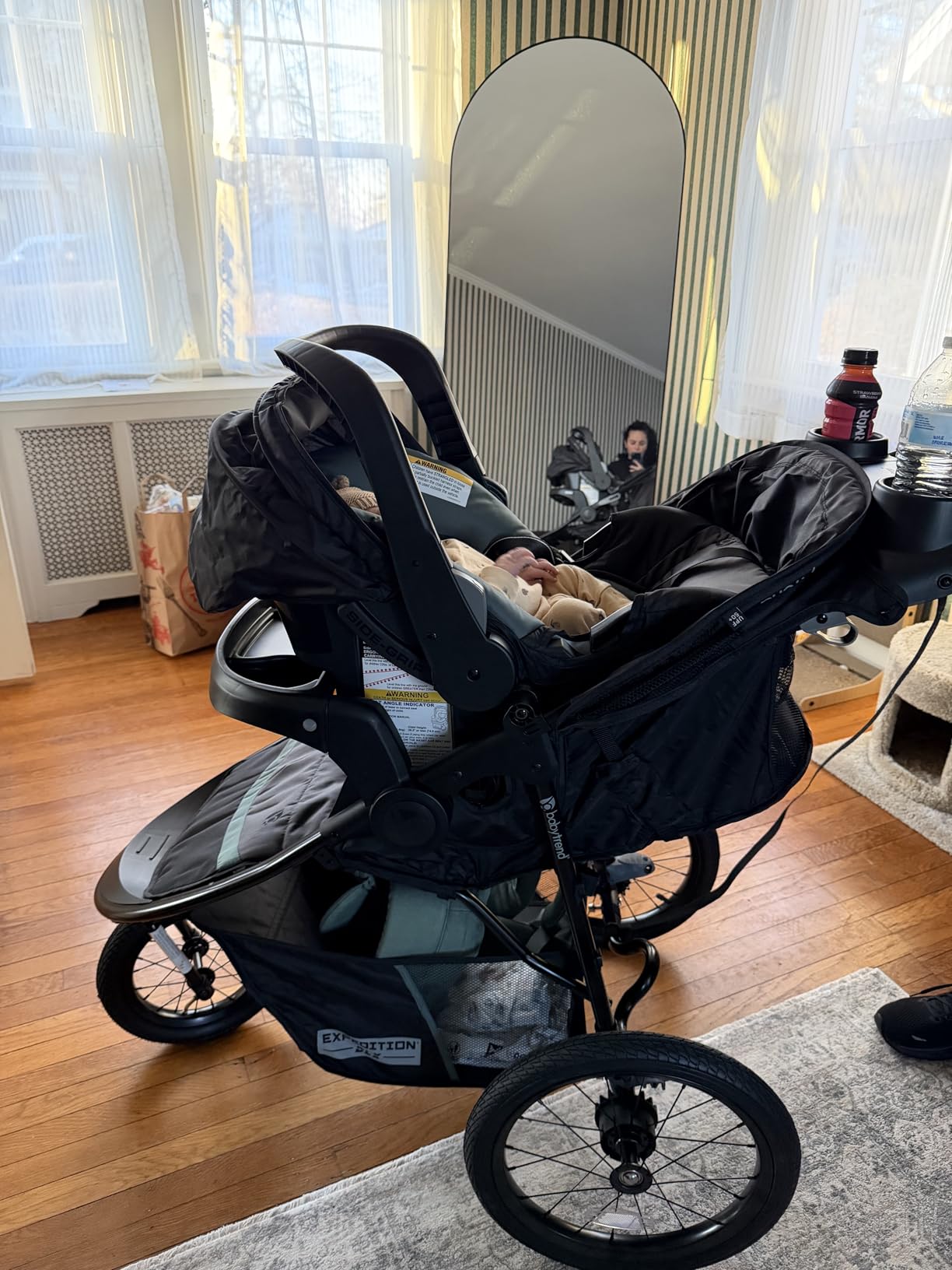 Baby Trend Expedition DLX Jogger Travel System with EZ-Lift Plus Infant Car Seat, Dash Sage customer photo 1