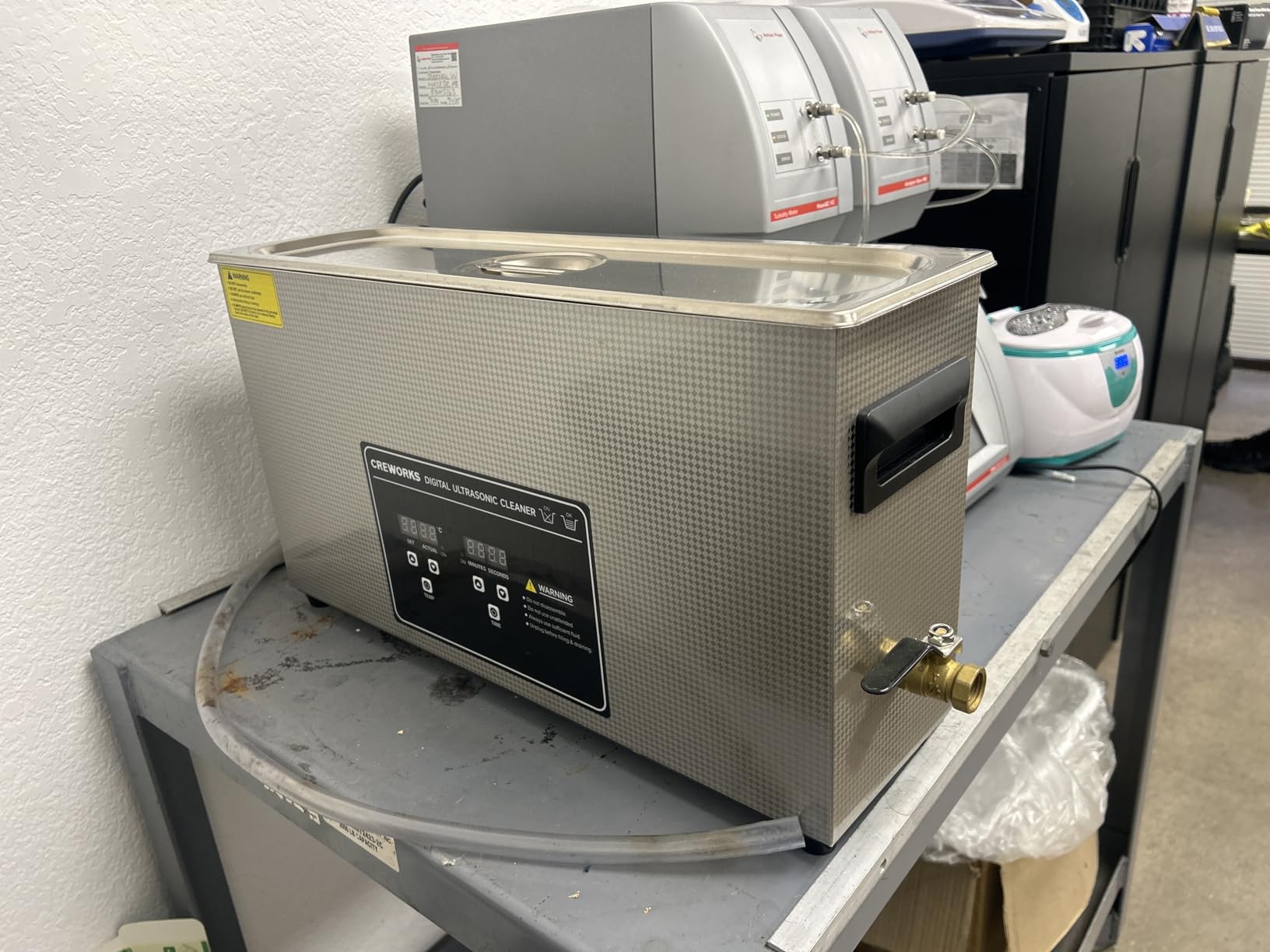 CREWORKS 10L Digital Ultrasonic Cleaner for Elongated Objects, 240W Professional Ultrasonic Parts Cleaner with Heater and Timer, 2.6 gal Lab Ultrasound Cleaner Machine for Gun Part Machine Auto Tool customer photo 1