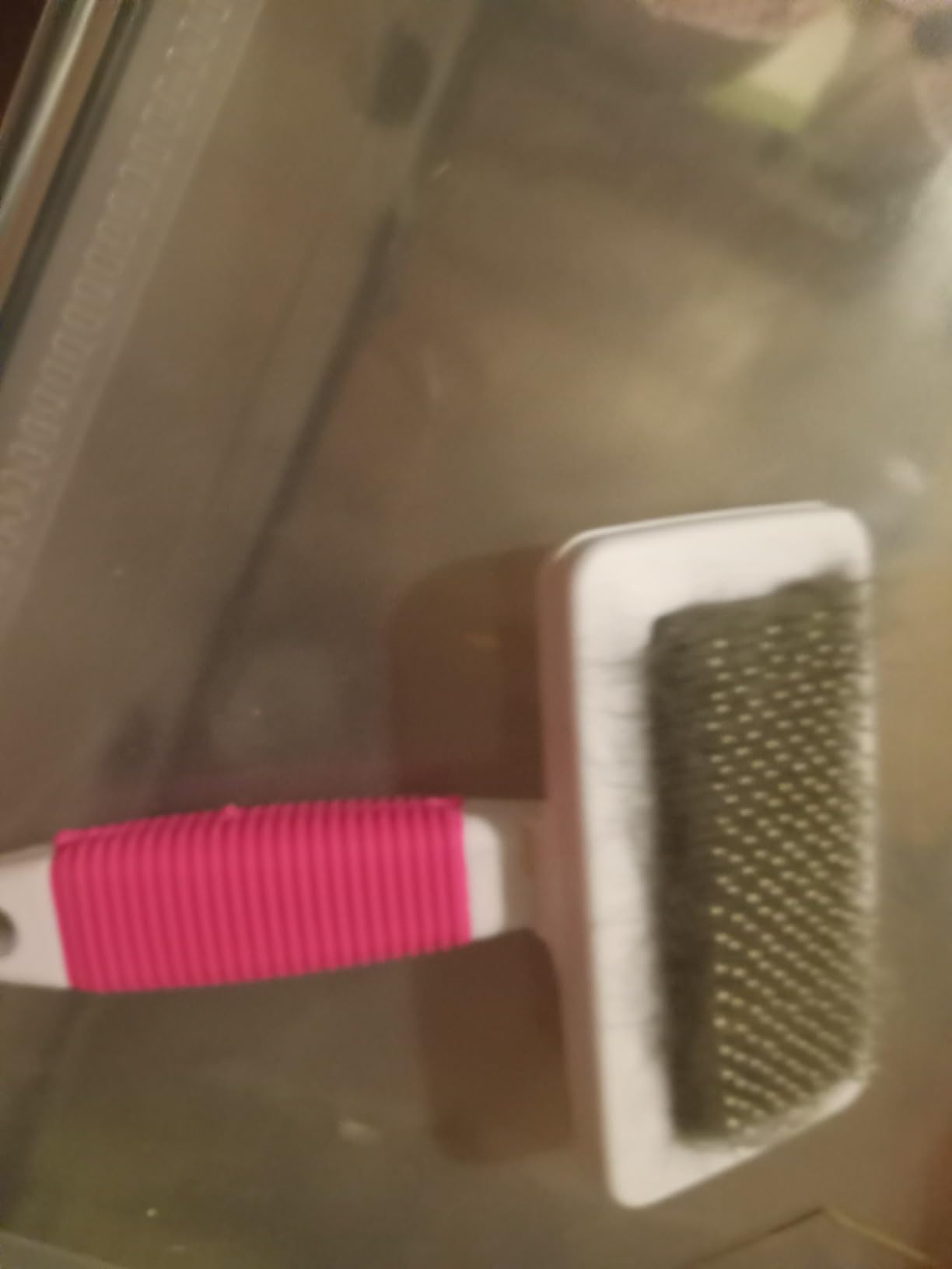 VCZONE 8 Pcs Small Animal Grooming Kit, Rabbit Grooming Kit with Pet Nail Clipper and File, Flea Comb, Pet Shampoo Bath Brush, Pet Shedding Slicker Brush, Bath Massage Glove, Cleaning Comb (Purple) customer photo 1