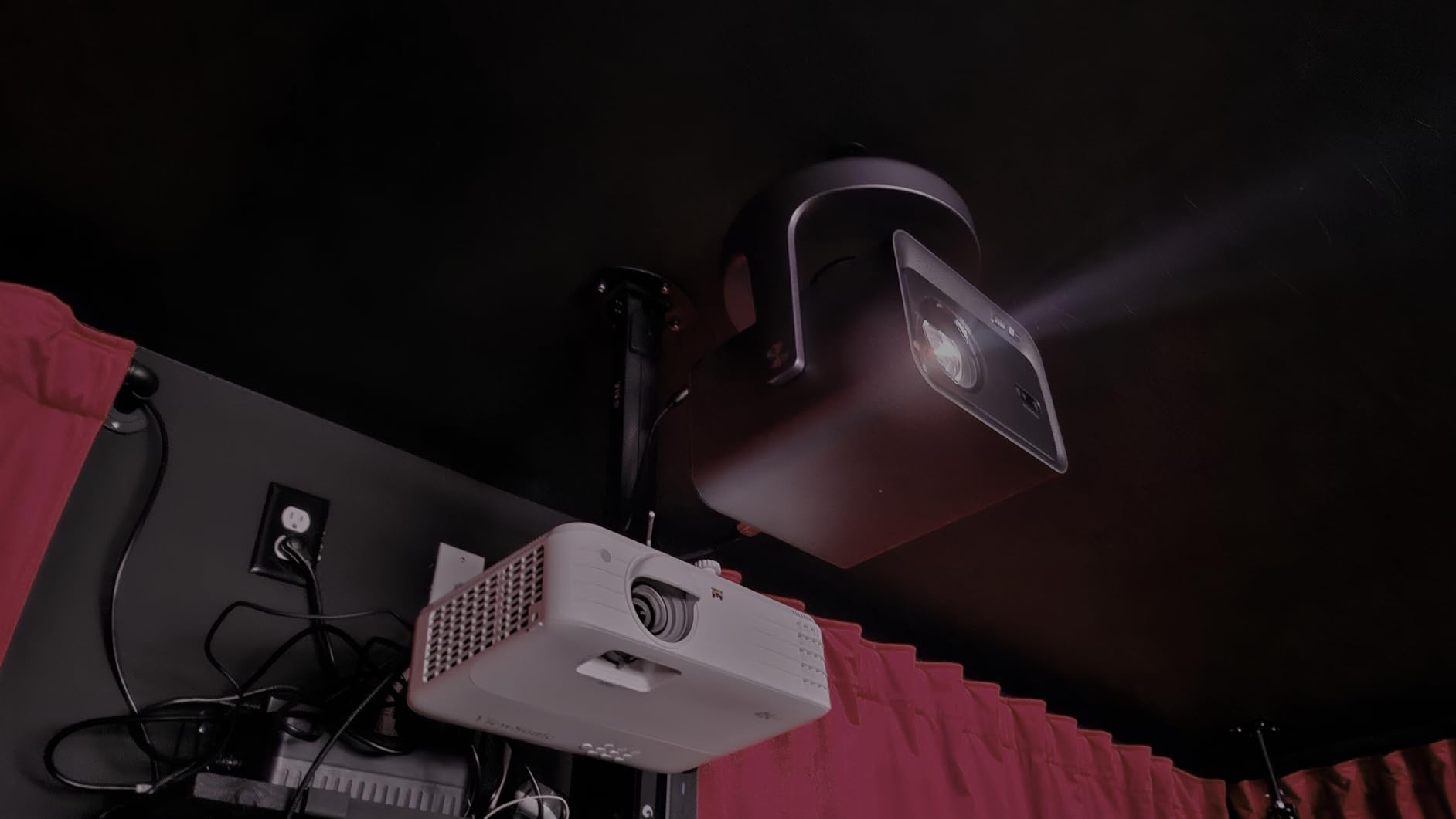 Hisense C1 4K UHD Triple Color RGB Laser Portable Mini Projector, up to 300 inches, Vidda OS, Dolby Vision HDR10, 110% BT.2020 Color Gamut, 20w JBL Sound, Netflix, Auto Keystone Correction, MEMC customer photo 1