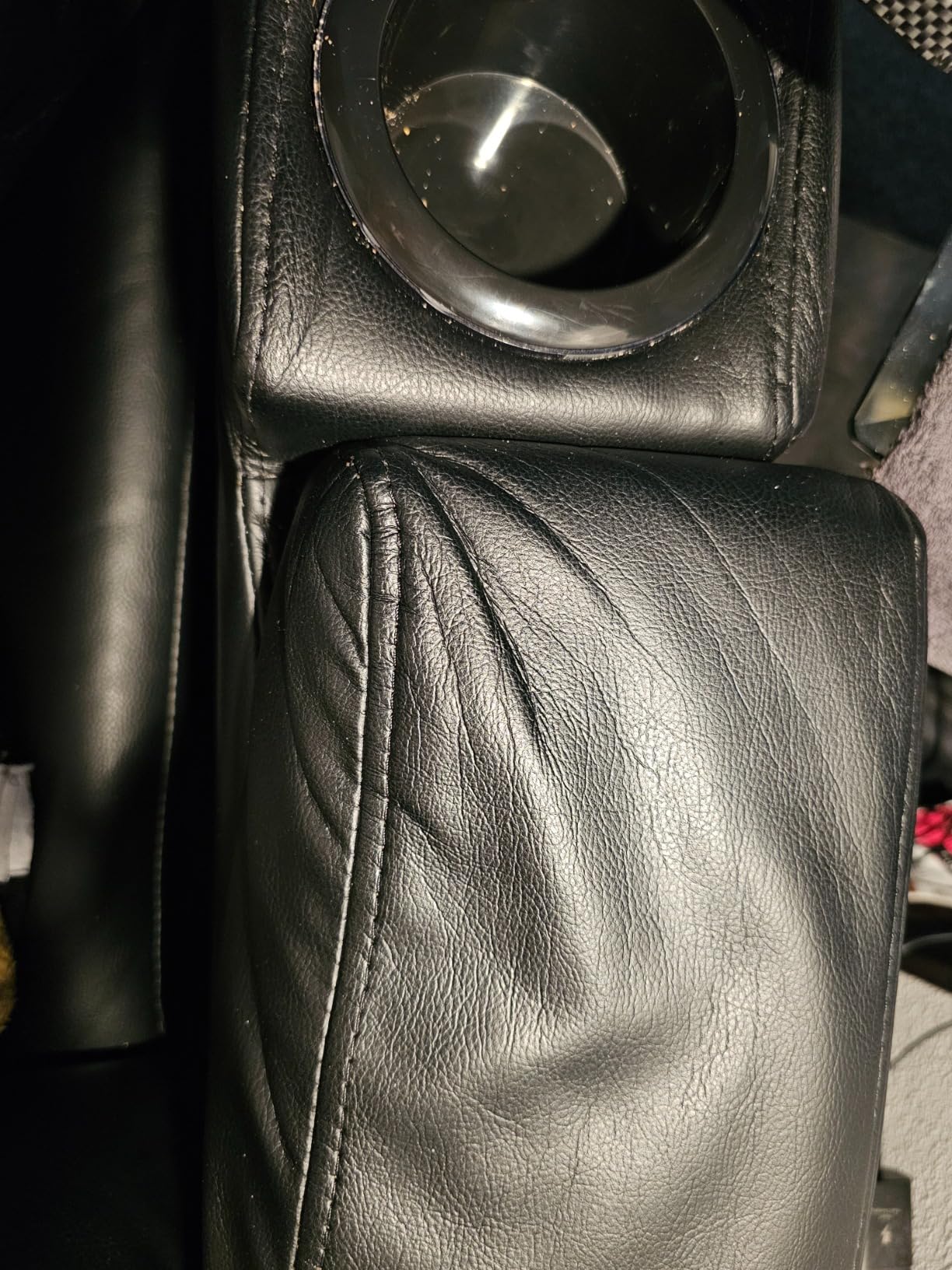 Home Theater Seating Seats, Game Movie Theater Chairs Theater Recliner Sofa with 7 Colors Ambient Lighting, Lumbar Pillow, Side Pocket, Tray Table, Power Recline customer photo 1