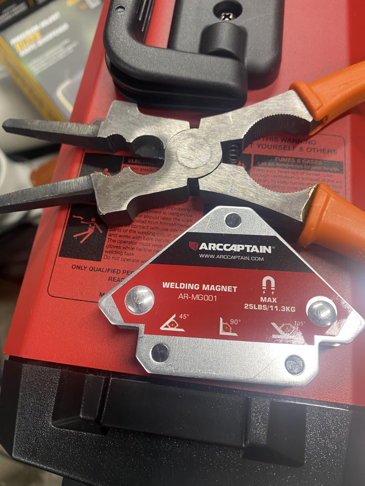 ARCCAPTAIN Welding Magnets 2pcs 25LB Welding Magnet Set, Magnetic Welding Holder, Holding Power Welding Accessories customer photo 1