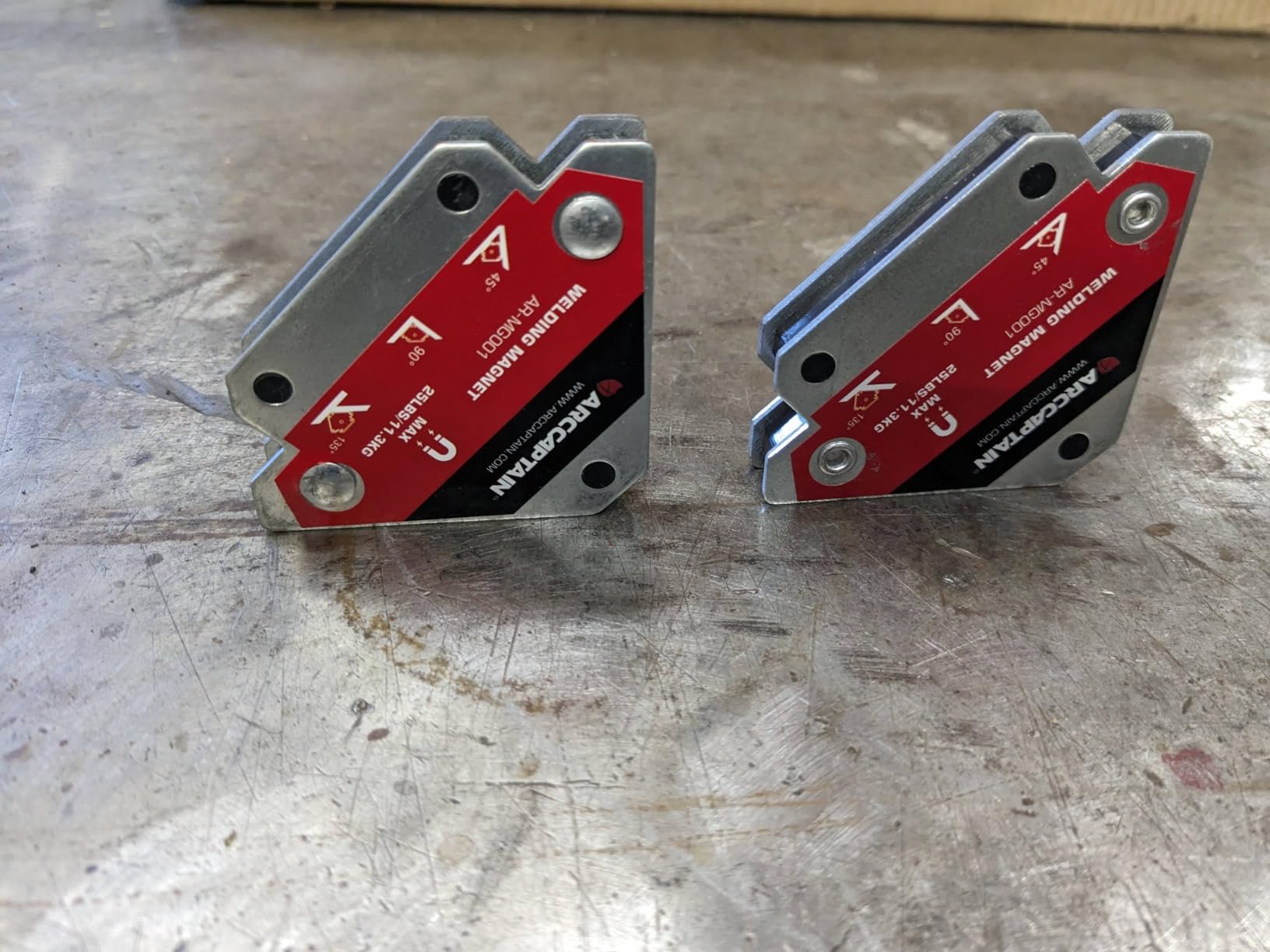 ARCCAPTAIN Welding Magnets 2pcs 25LB Welding Magnet Set, Magnetic Welding Holder, Holding Power Welding Accessories customer photo 2