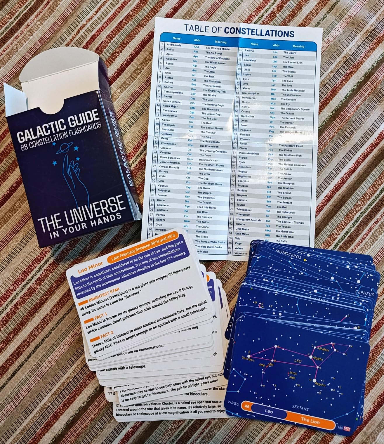 Galactic Guide 88 Constellation Flashcards - Astronomy Learning Cards for Kids & Adults, Star Chart Study Set with Brightest Stars, Facts & Illustrations, Space Education Gift for Stargazers customer photo 1