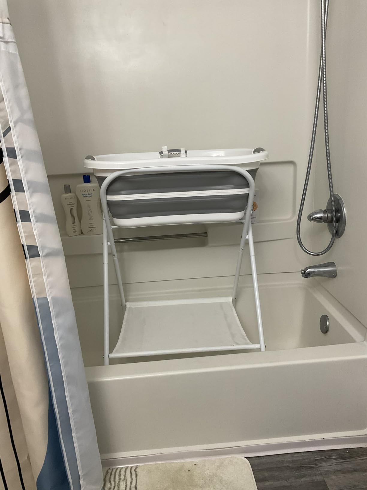 Beberoad 2 in 1 Dog Bath Tub Dog Washing Station for Bathing and Grooming, Elevated Collapsible Foldable Portable Shower Bathtub for Small Dogs Cats Pet, Indoor and Outdoor customer photo 1