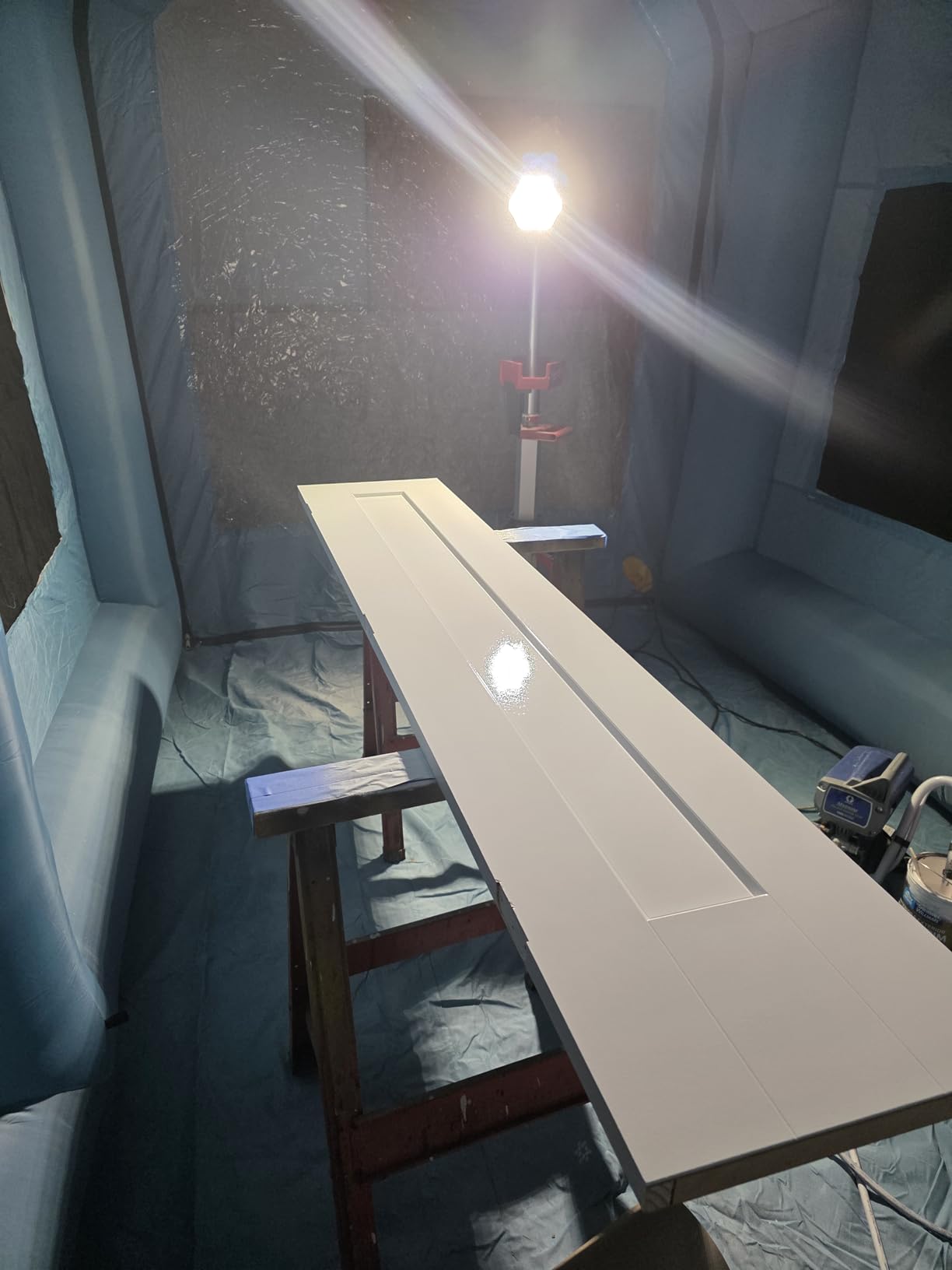 VEVOR Inflatable Paint Booth, 13x10x9ft Inflatable Spray Booth, 950W High Powerful Blower Spray Booth Tent, Car Paint Tent Air Filter System for Car Parking Workstation Motorcycle Garage customer photo 1