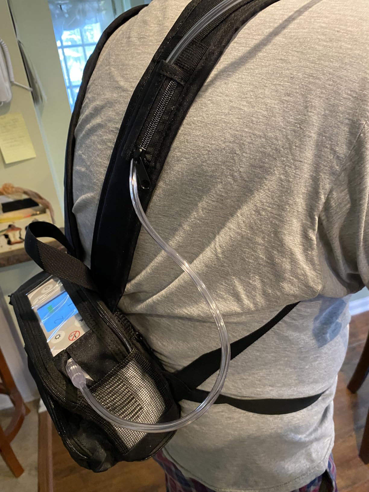 o2totes USA Backpack for Rhythm Healthcare P2 POC - Lightweight, Comfortable, and Durable Carrier Bag for Portable Oxygen Unit customer photo 3