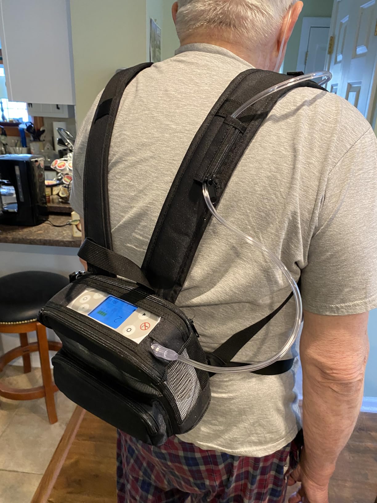 o2totes USA Backpack for Rhythm Healthcare P2 POC - Lightweight, Comfortable, and Durable Carrier Bag for Portable Oxygen Unit customer photo 5