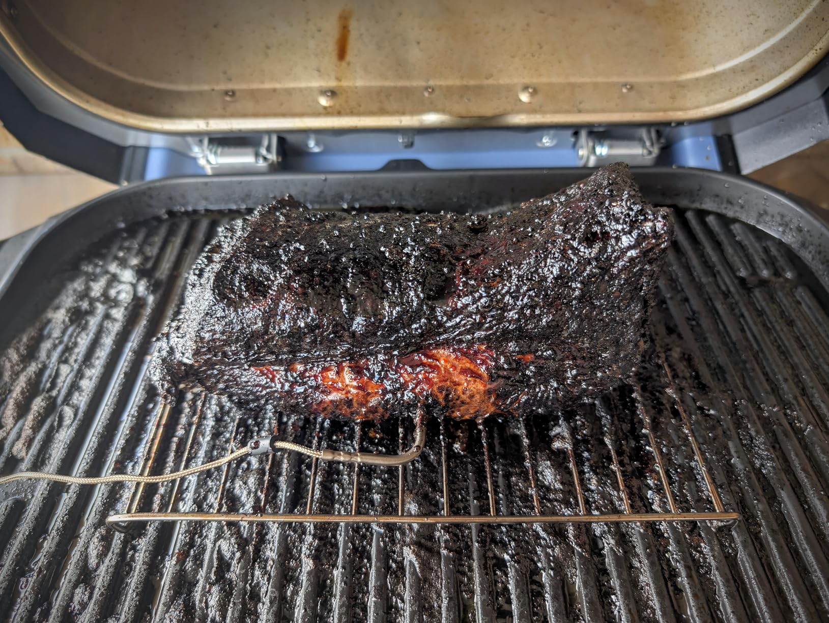 Ninja OG951 Woodfire Pro Connect Premium XL Outdoor Grill & Smoker, Bluetooth, App Enabled, 7-in-1 Master Grill, BBQ Smoker, Outdoor Air Fryer, Woodfire Technology, 2 Built-In Thermometers, Black/Blue customer photo 2