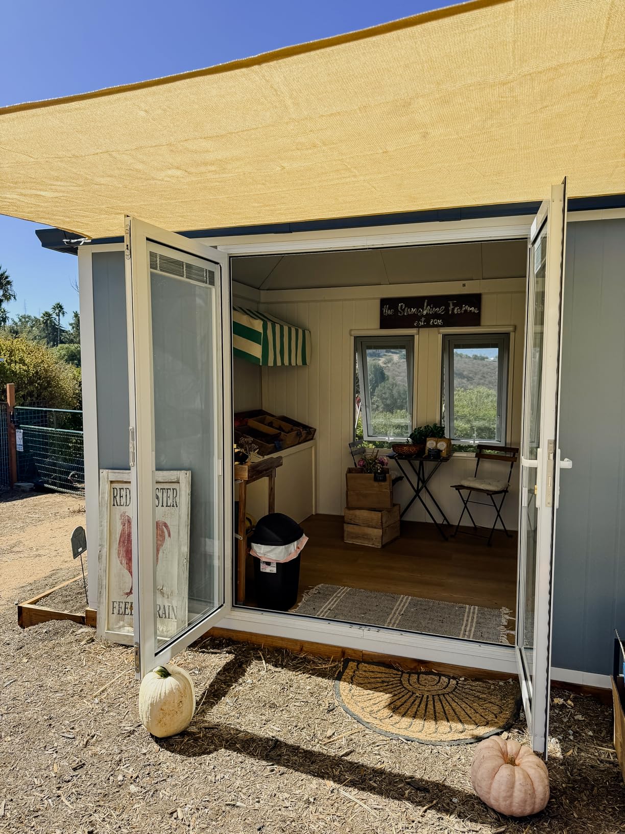 Sunjoy Office Shed for Outdoor, Tiny House 10'x12.6' She Shed, Backyard Office, Multipurpose Outdoor Room, Home Gym with Floor, 2 Windows and Lockable Doors customer photo 2