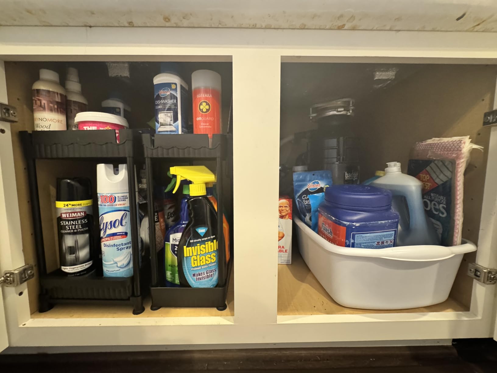 3 Pack Under Sink Organizers, 2-Tier Multi-Use Kitchen and Bathroom Organizers and Storage with Sliding Drawers，Bathroom Cabinet Organizer (Black, 12.8 Inch) customer photo 1