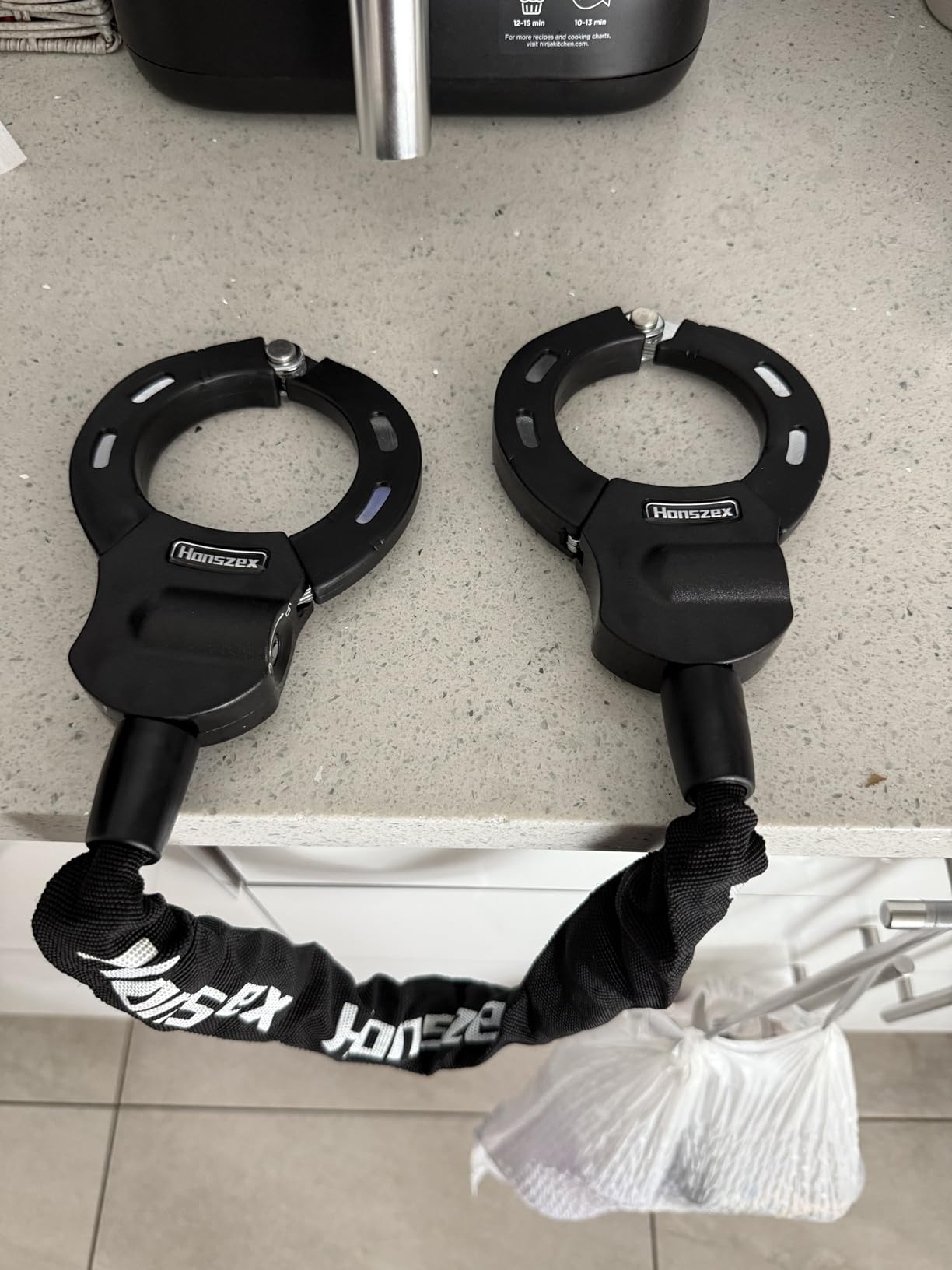 Scooter Lock, Bike Locks High Security with Key, 36.22inch Heavy Duty Bike Lock Chain, Accessories for Electric Scooter, E-Bikes customer photo 2