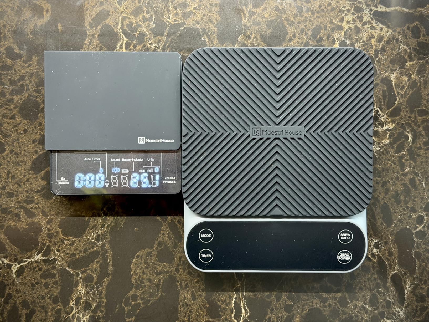 Mini Coffee Scale with Timer, Maestri House Rechargeable Espresso Scale, 2kg/0.1g Accurate Scale for Espresso and Pour-Over Coffee, Portable Digital Kitchen Scale with Automatic Timing-Black customer photo 2