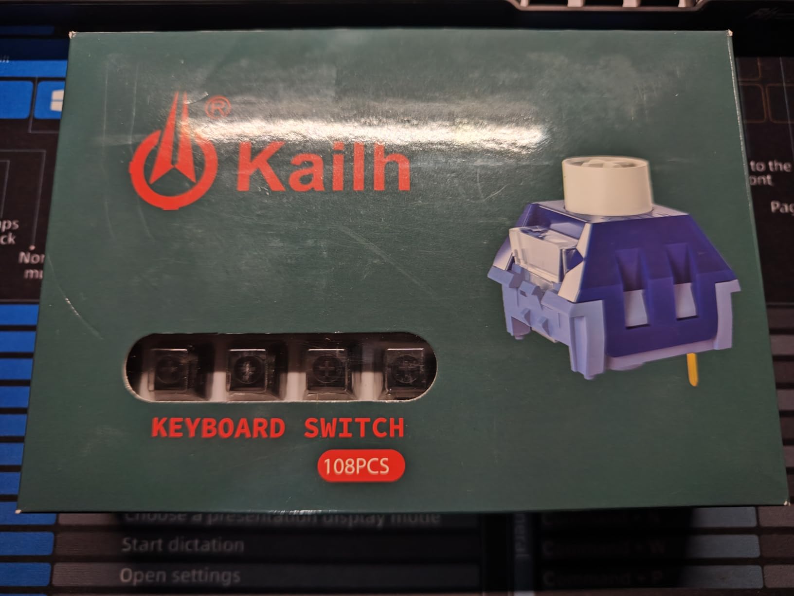 Kailh Box Brown Switches for Mechanical Keyboard,3-Pin 45gf Tactile/Factory Lubed/Dust&Waterproof Switches(Kailh Box Brown,72Pcs) customer photo 2