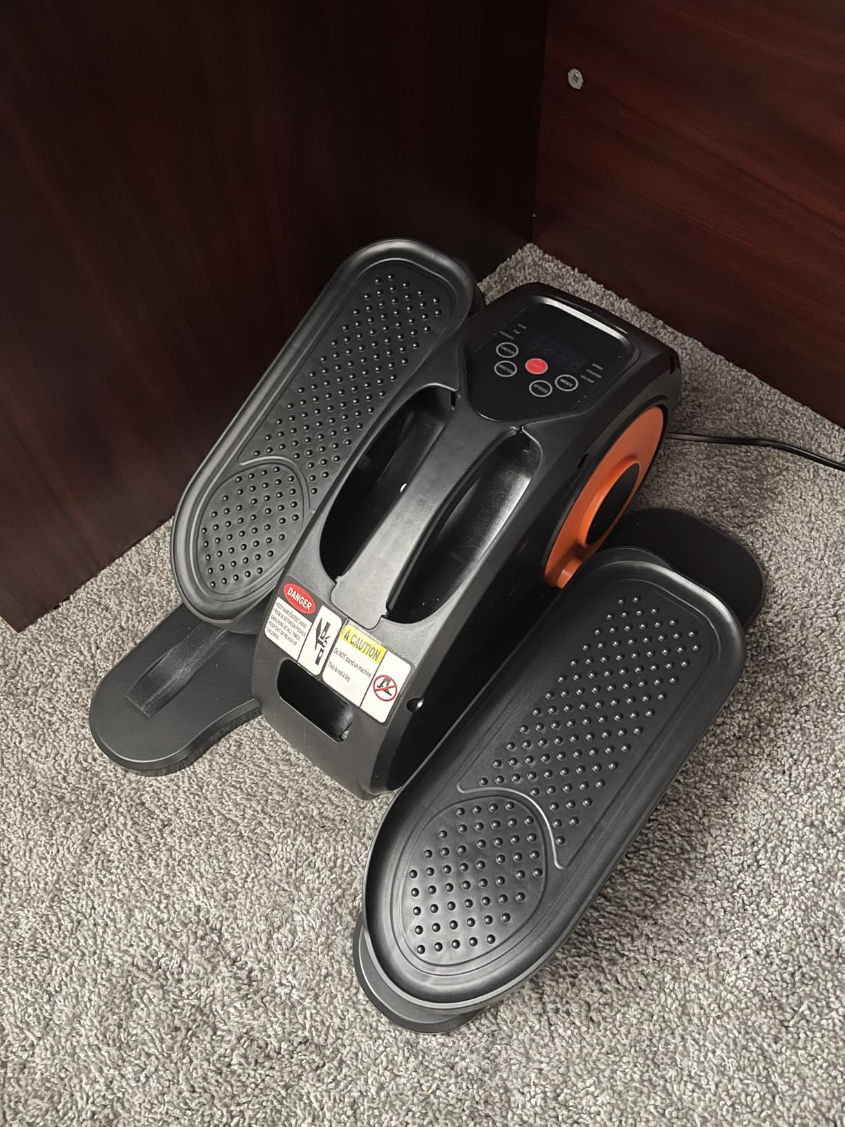 Under Desk Elliptical Machine, Electric Elliptical Leg Exerciser for Seniors Fully Assembled, Quiet & Portable Electric Seated Pedal Exerciser with Remote Control & 12 Adjustable Speeds customer photo 2