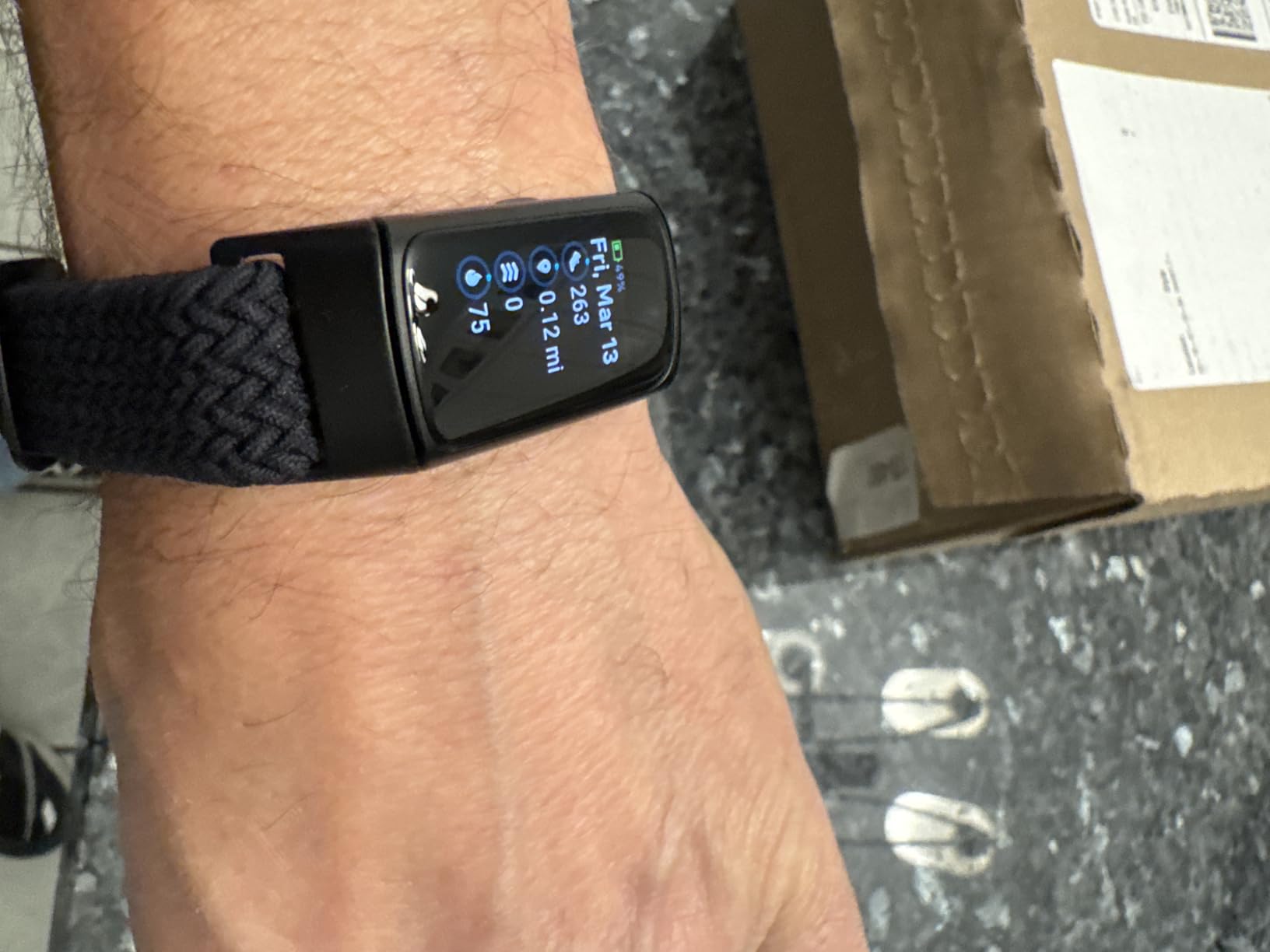 Charge 6 Fitness Tracker with Google apps, Heart Rate on Exercise Equipment, 6-Months Premium Membership Included, GPS, Health Tools and More, Gold/Coral, One Size (S & L Bands Included) customer photo 1