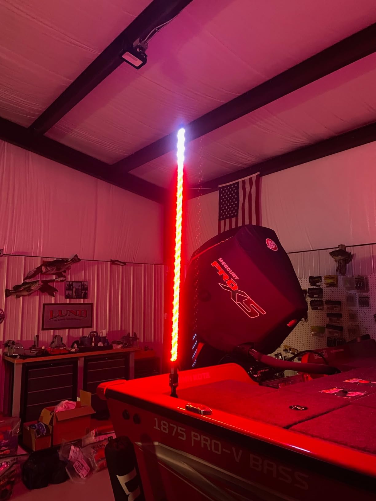 YOLOtek Veteran Owned - 4ft Nav LIGHT SHOW 360º - Marine Boat Navigation Lights LED - 2NM Coast Guard Compliant - 12 Solid Colors, 130+ Patterns w/Red White Blue - Boat Anchor Light Running Stern Pole customer photo 1