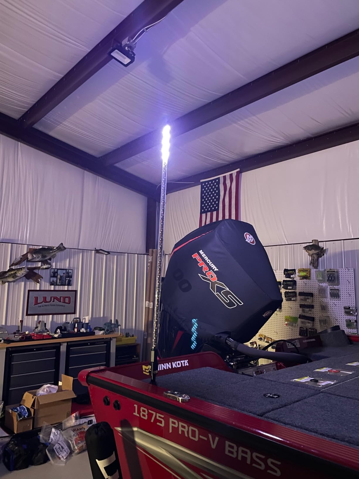 YOLOtek Veteran Owned - 4ft Nav LIGHT SHOW 360º - Marine Boat Navigation Lights LED - 2NM Coast Guard Compliant - 12 Solid Colors, 130+ Patterns w/Red White Blue - Boat Anchor Light Running Stern Pole customer photo 2