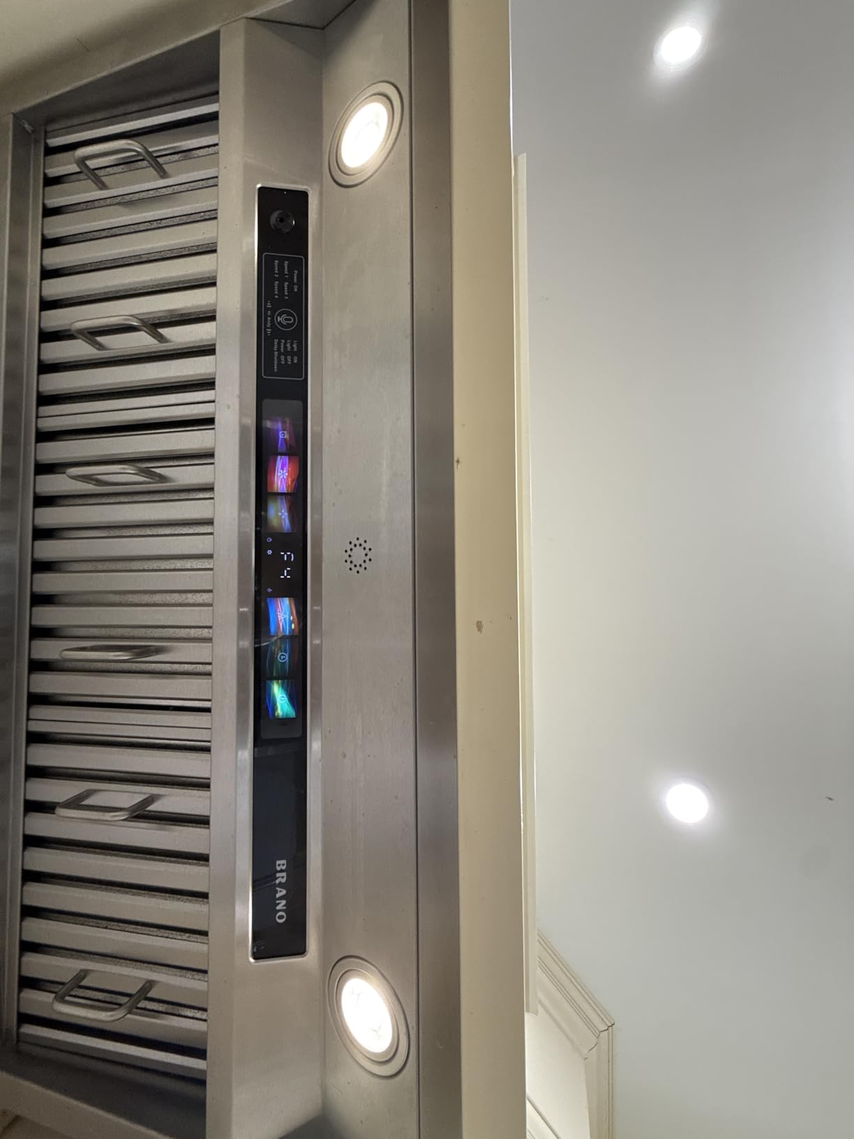 36 Inch Insert Range Hood with Voice/Gesture/Touch Control, 900 CFM Built-in Kitchen Hood Vent with 4 Speed Exhaust Fan, Memory Mode, Adjustable Lights, Ducted/Ductless Convertible customer photo 1