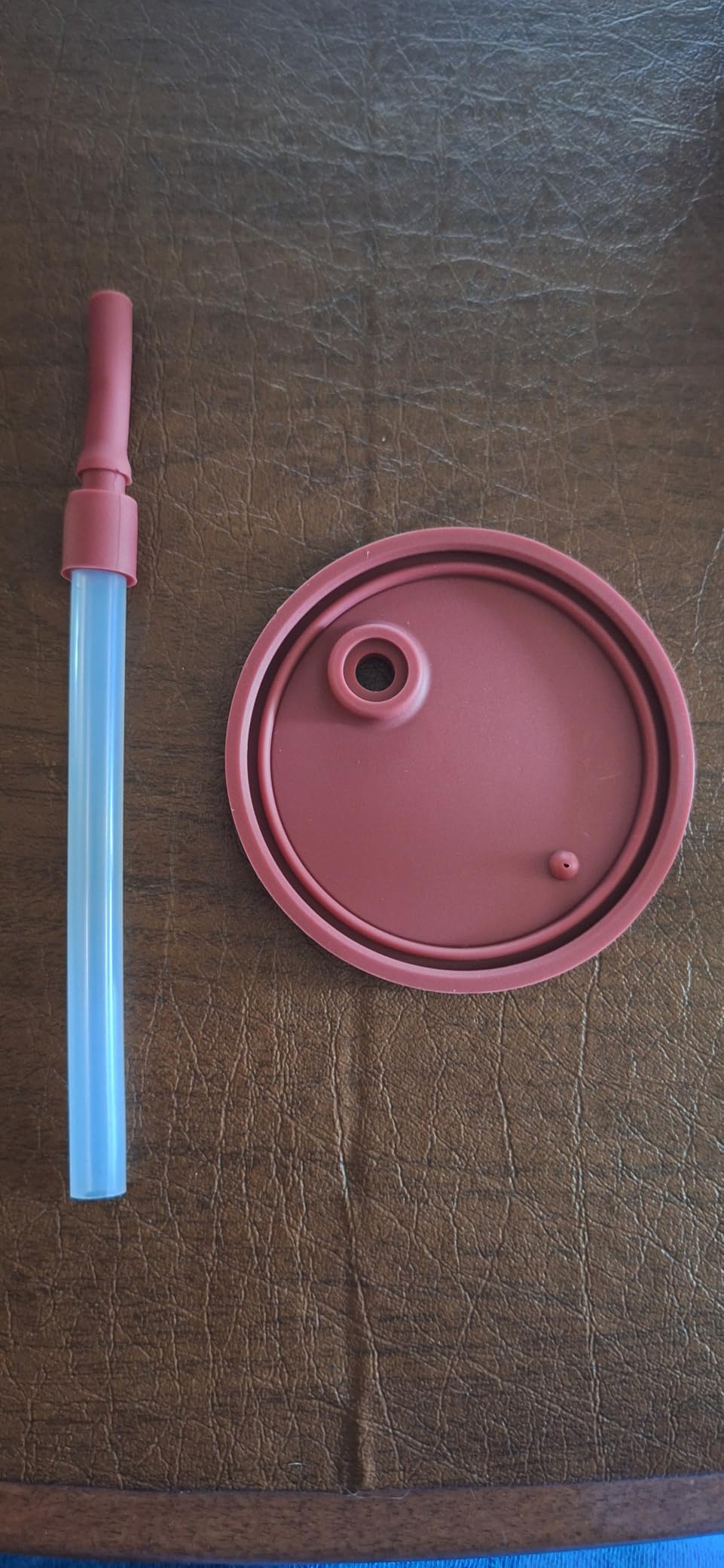 Sliner Adult Sippy Cups for Elderly 12 oz Straw Sippy Cups with 2 Handles No Spill for Adults Spill Proof Dysphagia Cup for Disabled Patients (Blue) customer photo 1