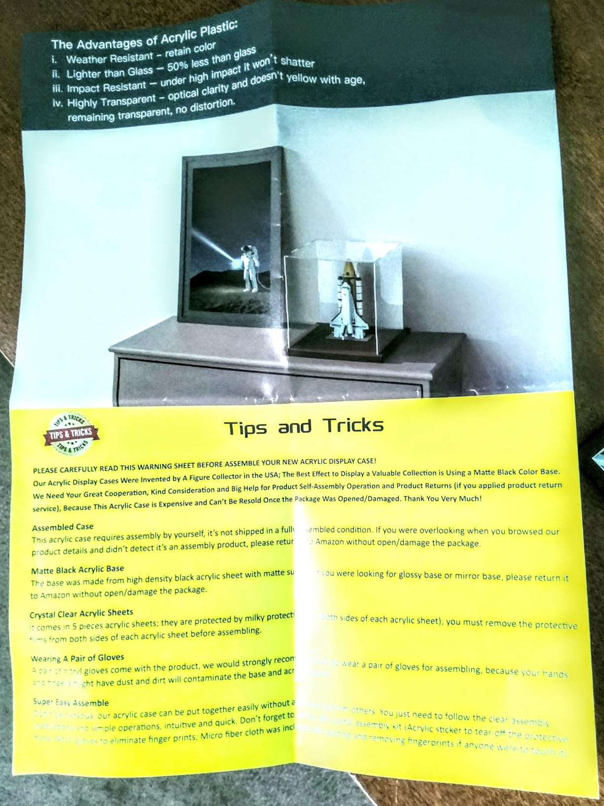 Acrylic Case for Display, Clear Acrylic Display Box with Matte Black Base, Dustproof Display Case with Lid for Collectibles, Trophy and Toys (7x7x11 inch) customer photo 2