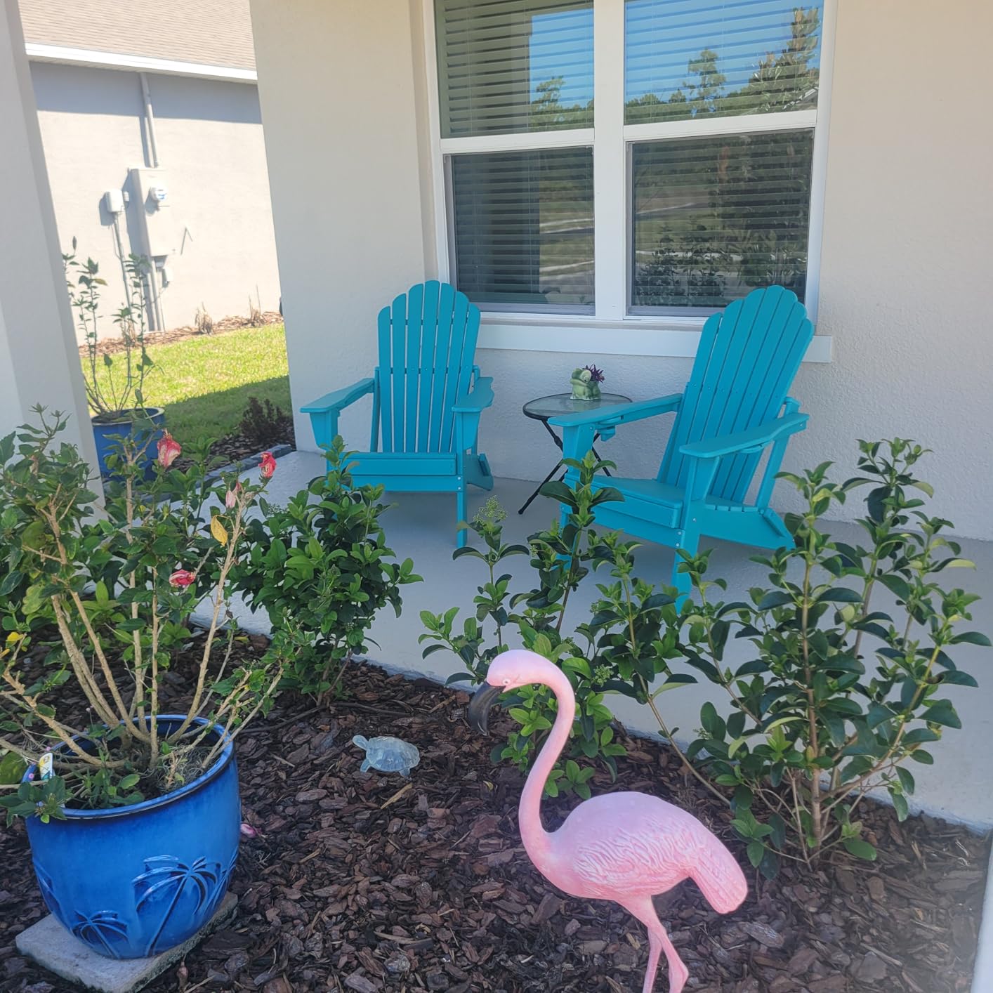 Plawdlik 2026 Upgraded Oversized Folding Adirondack Chair, 380 lbs Heavy Duty Fire Pit Chair with 37.8