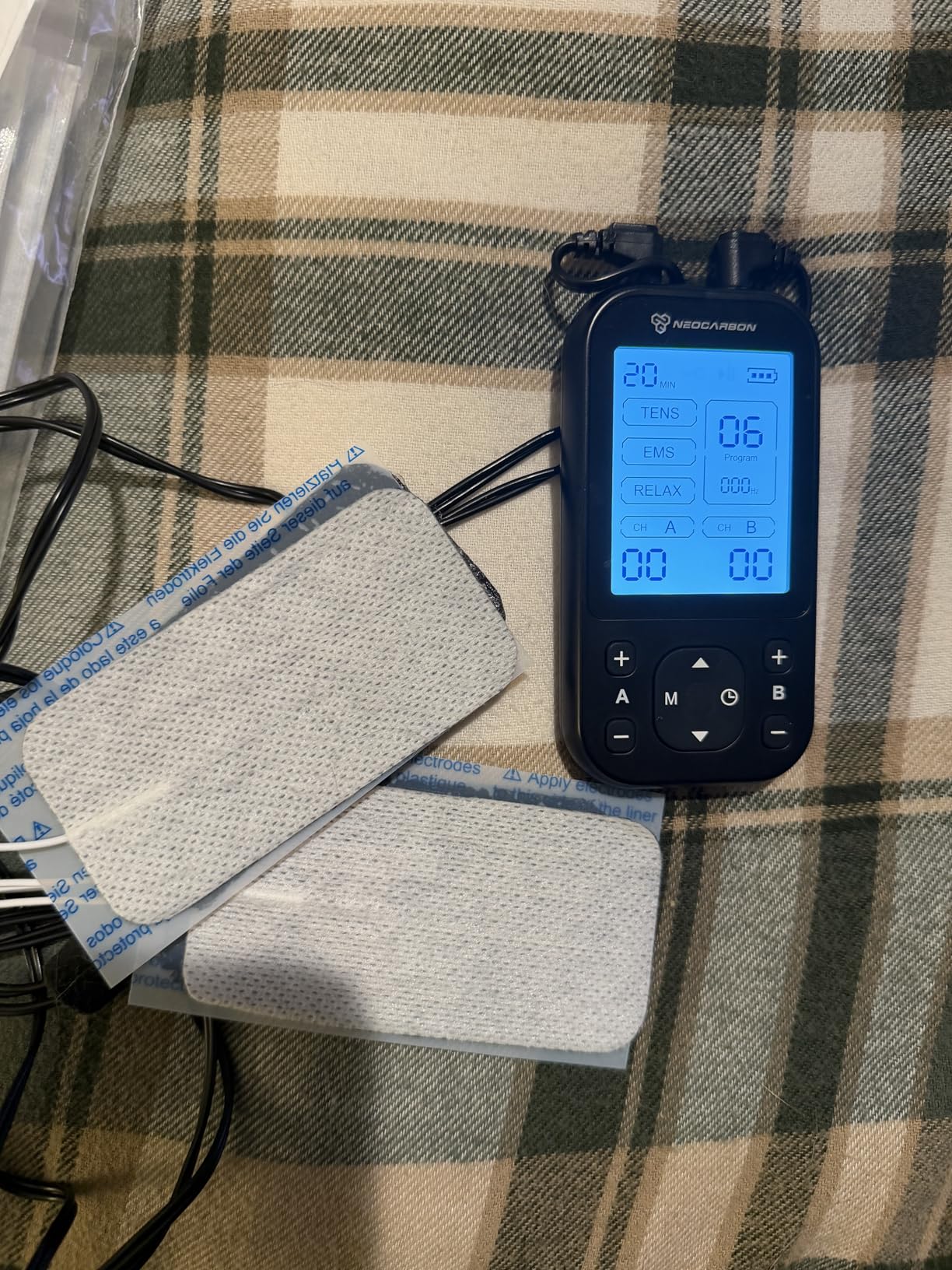 TENS Unit Muscle Stimulator Pro for Back Pain Relief, Shoulder Recovery and Physical Therapy, Electronic EMS Massager Machine with PMS Pulse for Effective Shock Therapy customer photo 1