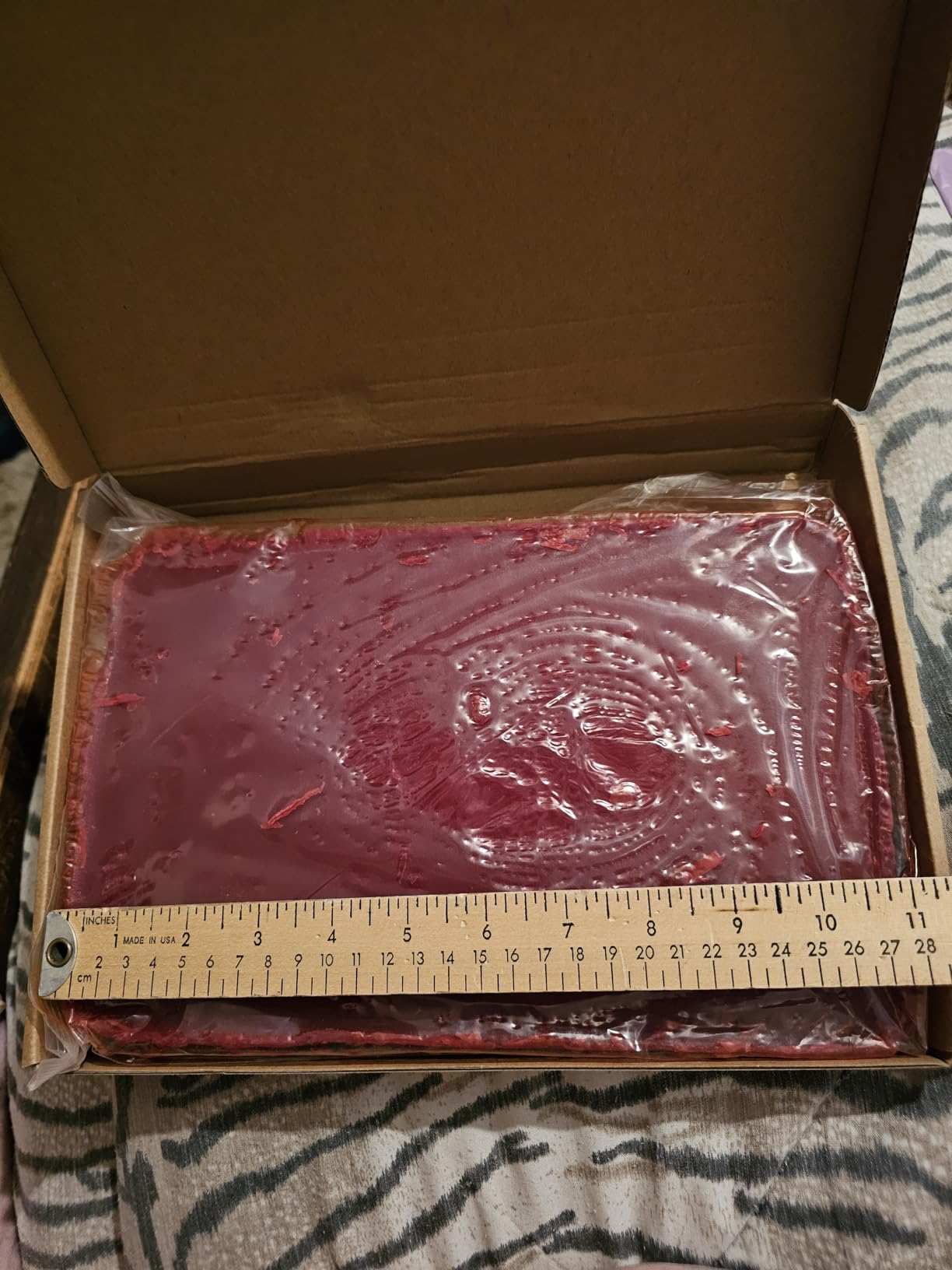 Cheese Wax Block for Preserving Cheese 2.2 lb Red Wax for Cheesemaking with Brush for Long Term Storage, for a Variety of Different Types Preserve Refined, Melting Point 70 Degrees Celsius customer photo 1