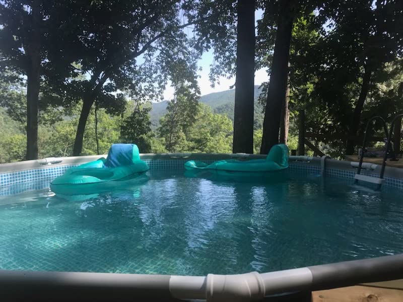 SwimWays Spring Float Premium Recliner Pool Lounger, Inflatable Pool Floats Adult with Fast Inflation for Ages 15 & Up, Sky Blue customer photo 1