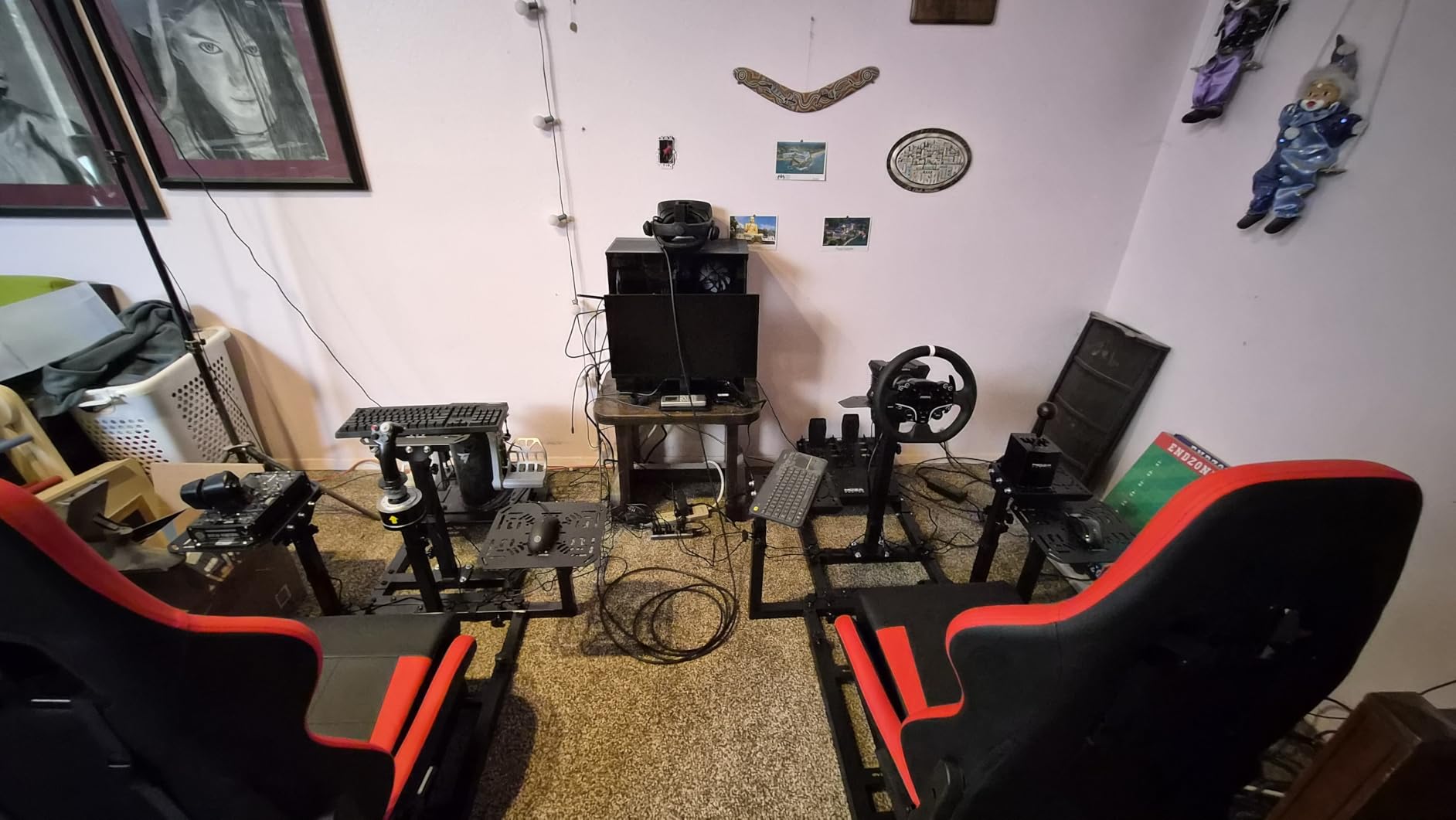 Marada Modular Flight Racing Simulator Cockpit – Both Flight and Racing Sim Compatible customer photo 1