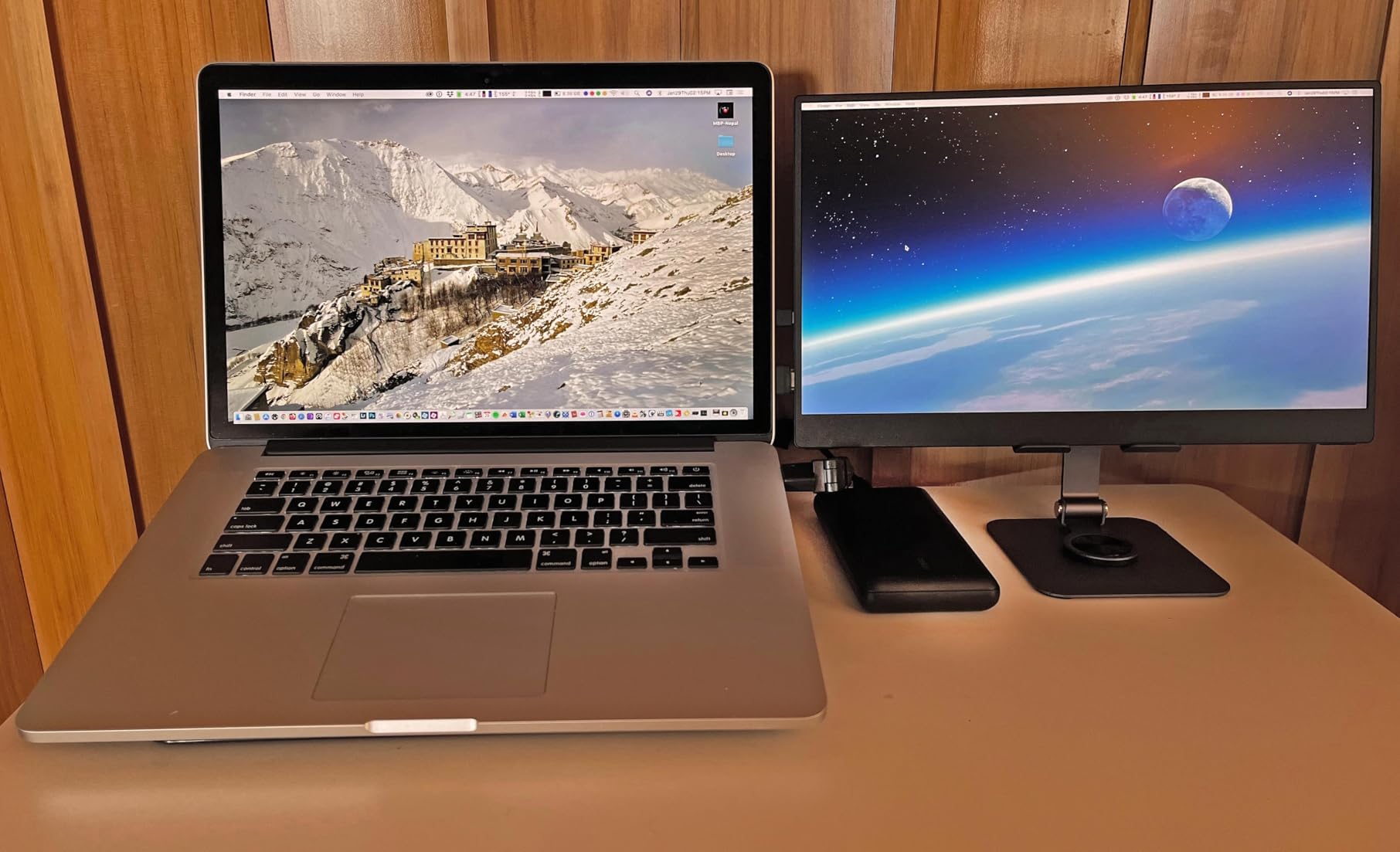 VisionOwl Portable Monitor for Laptop, IPS USB-C HDMI Travel Second Monitor for MacBook Pro Air, PC, PS5, Xbox, Portable Second Screen, Built-in Kickstand, Speakers, VESA Mountable, 18.5 Inch customer photo 1