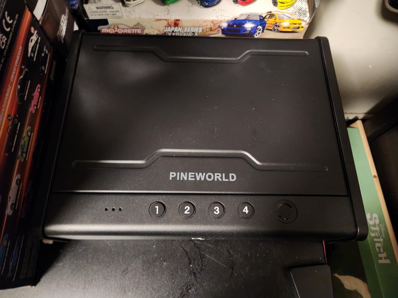 Gun Safe,Biometric Gun Safe For Handgun, Pistol Safe With Fingerprint Backlit Keypad, Quick Access Handgun Safe for Firearm, Gun Lock Box With Interior Light For Nightstand Car customer photo 2